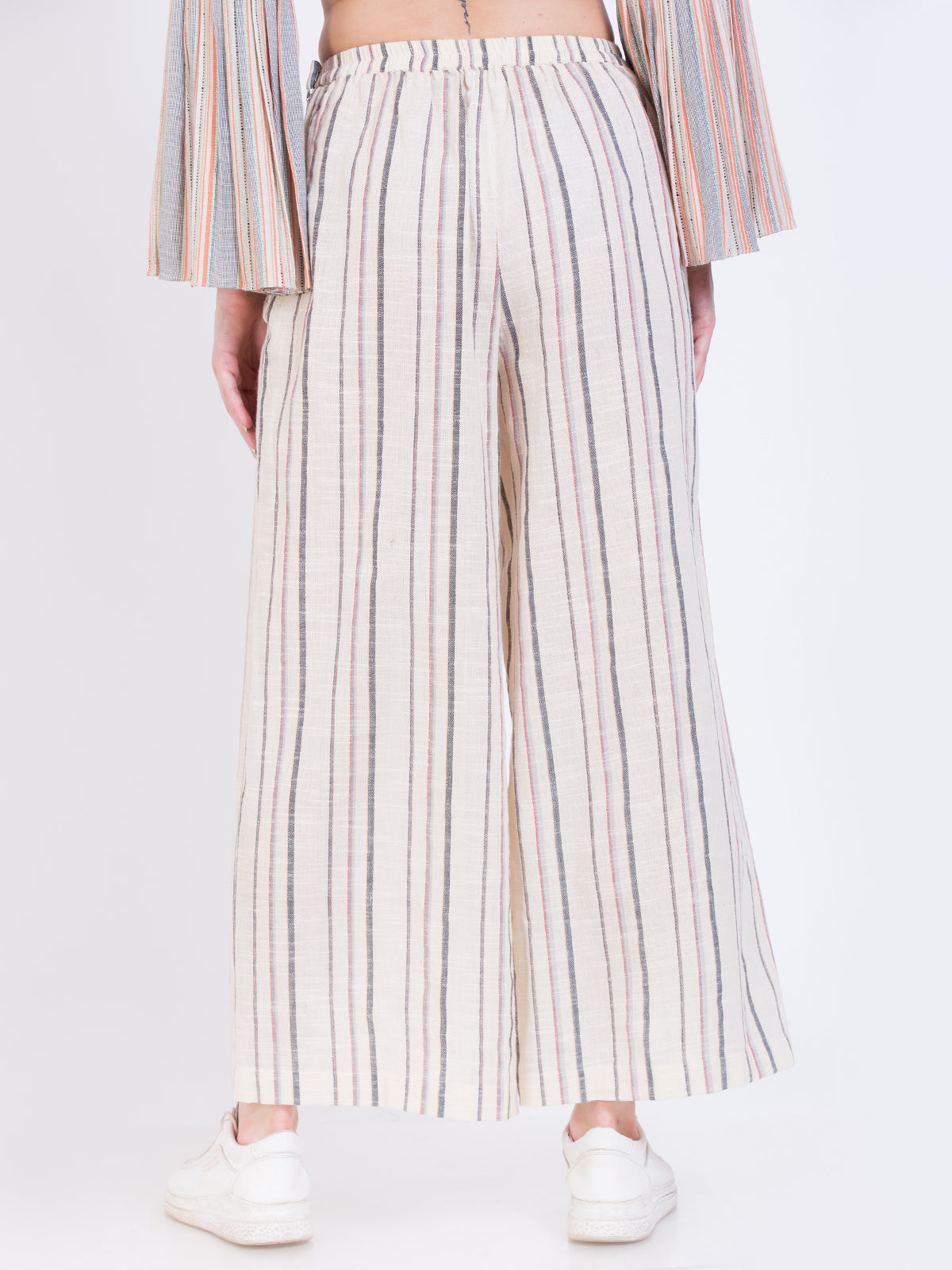 Cotton stripe pants
