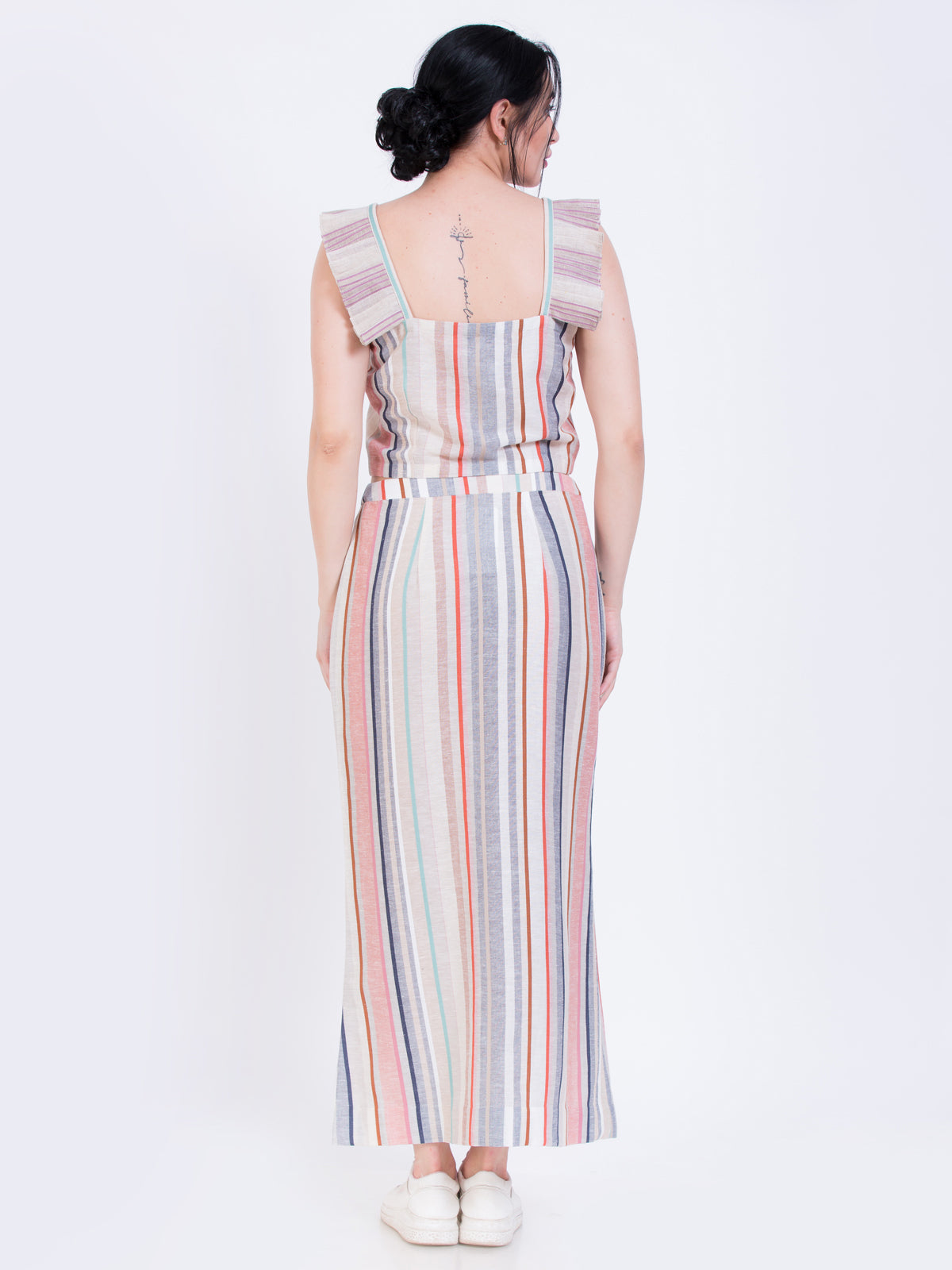 Pleated sleeve top