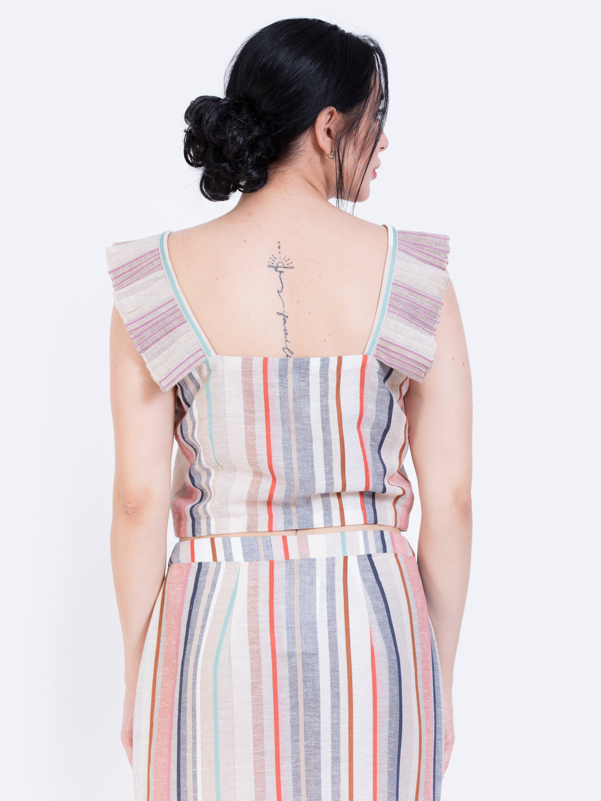 Pleated sleeve top