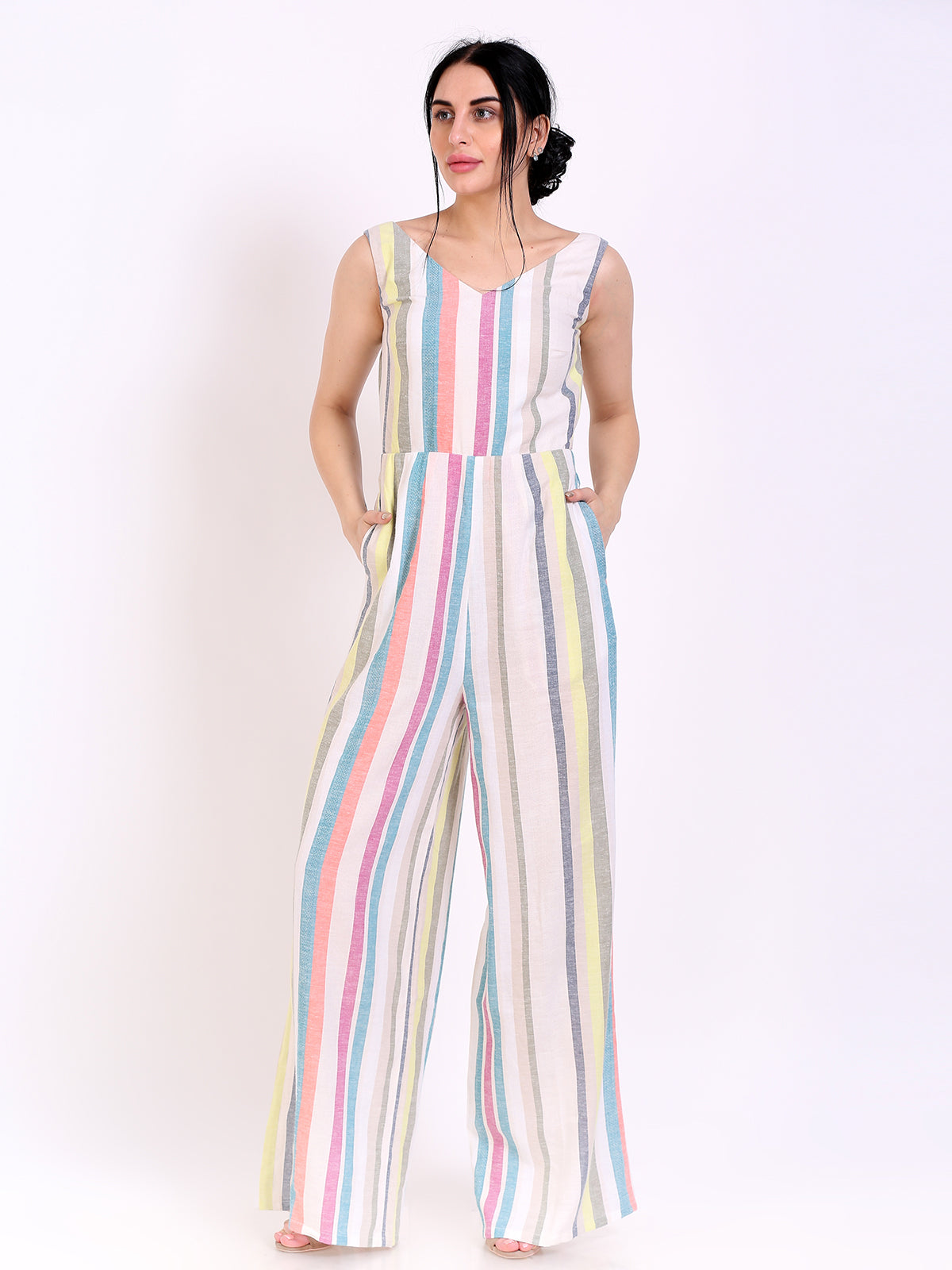 Tie knot jumpsuit