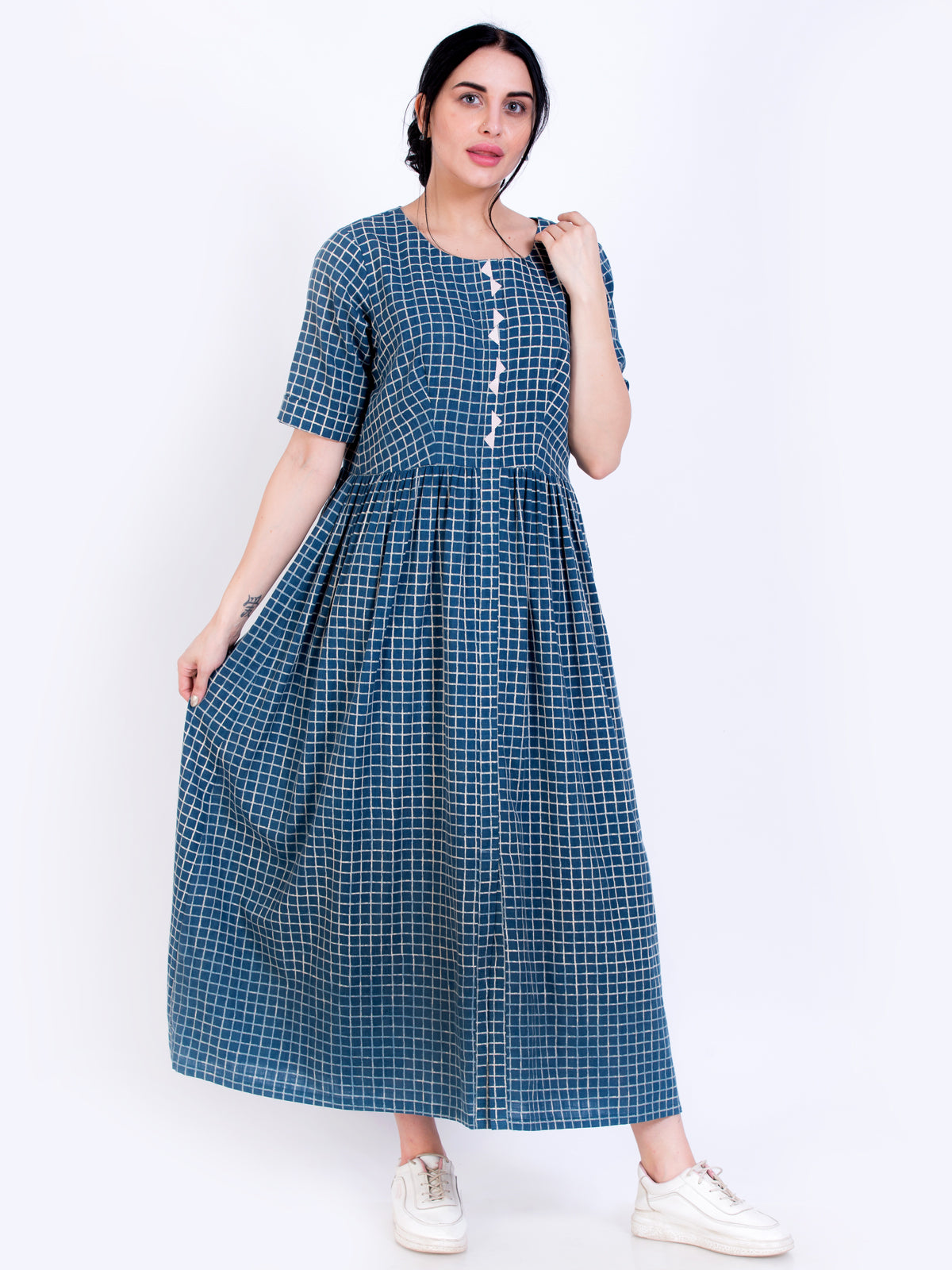 gathered dress