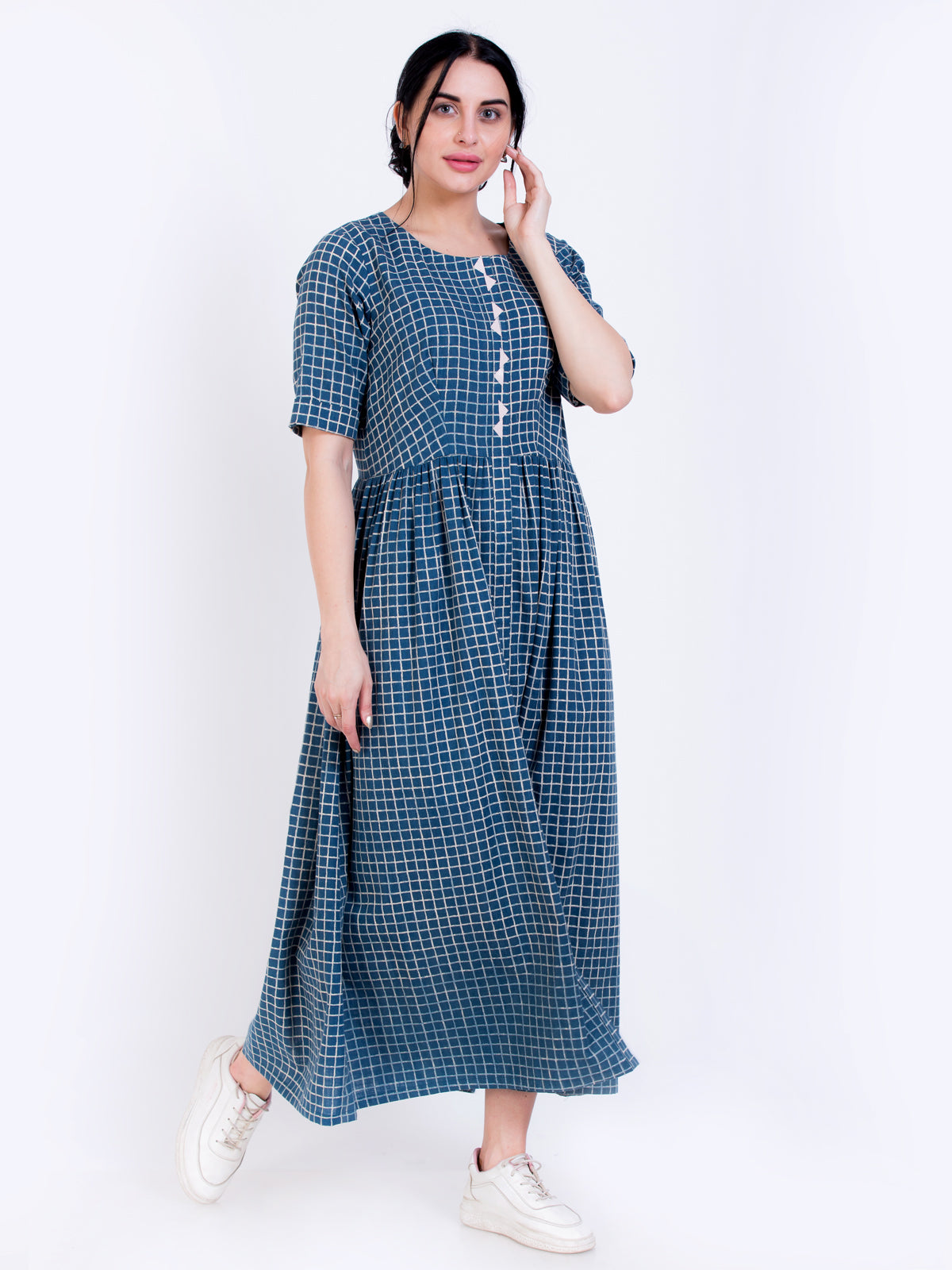 gathered dress