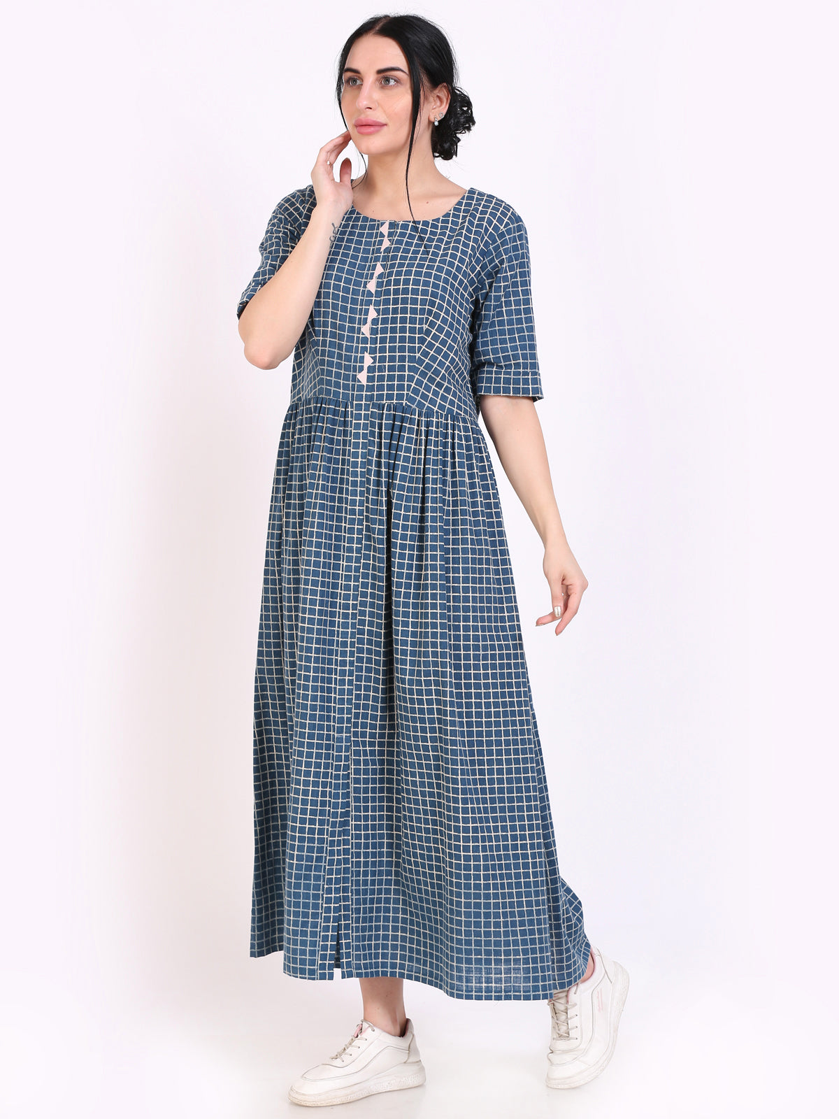 gathered dress