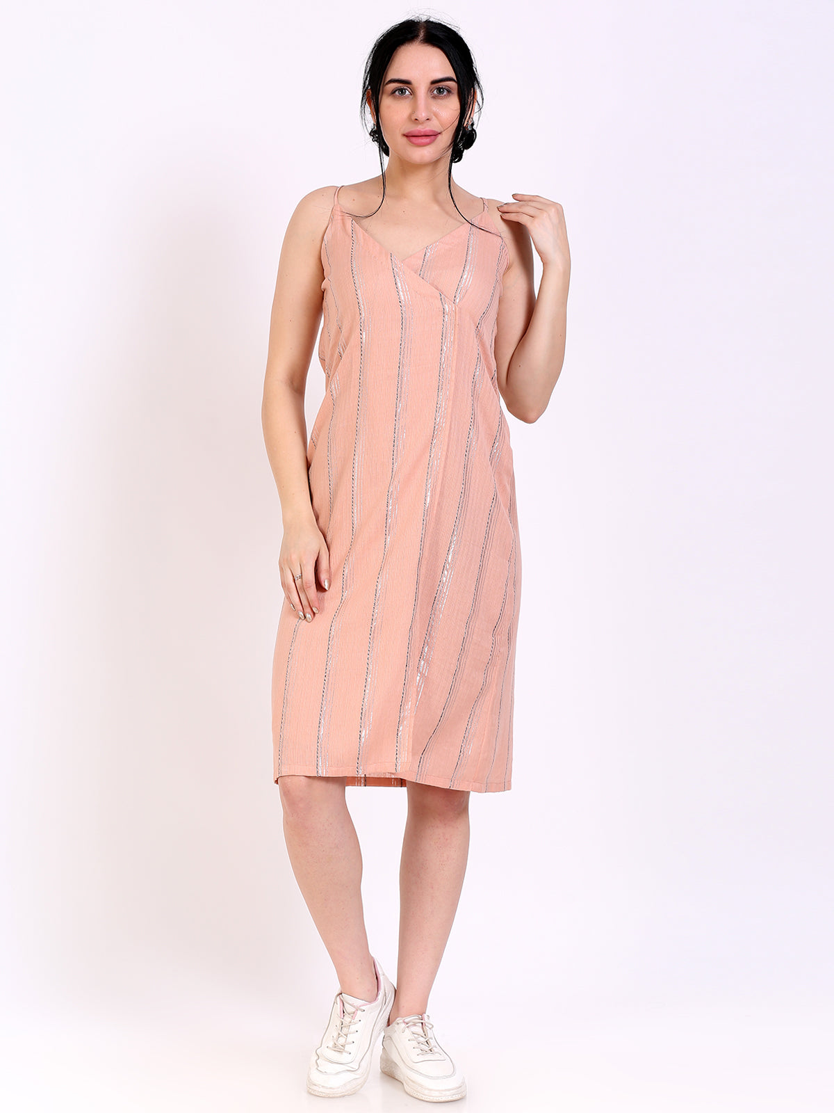 Spaghetti Overlap Dress