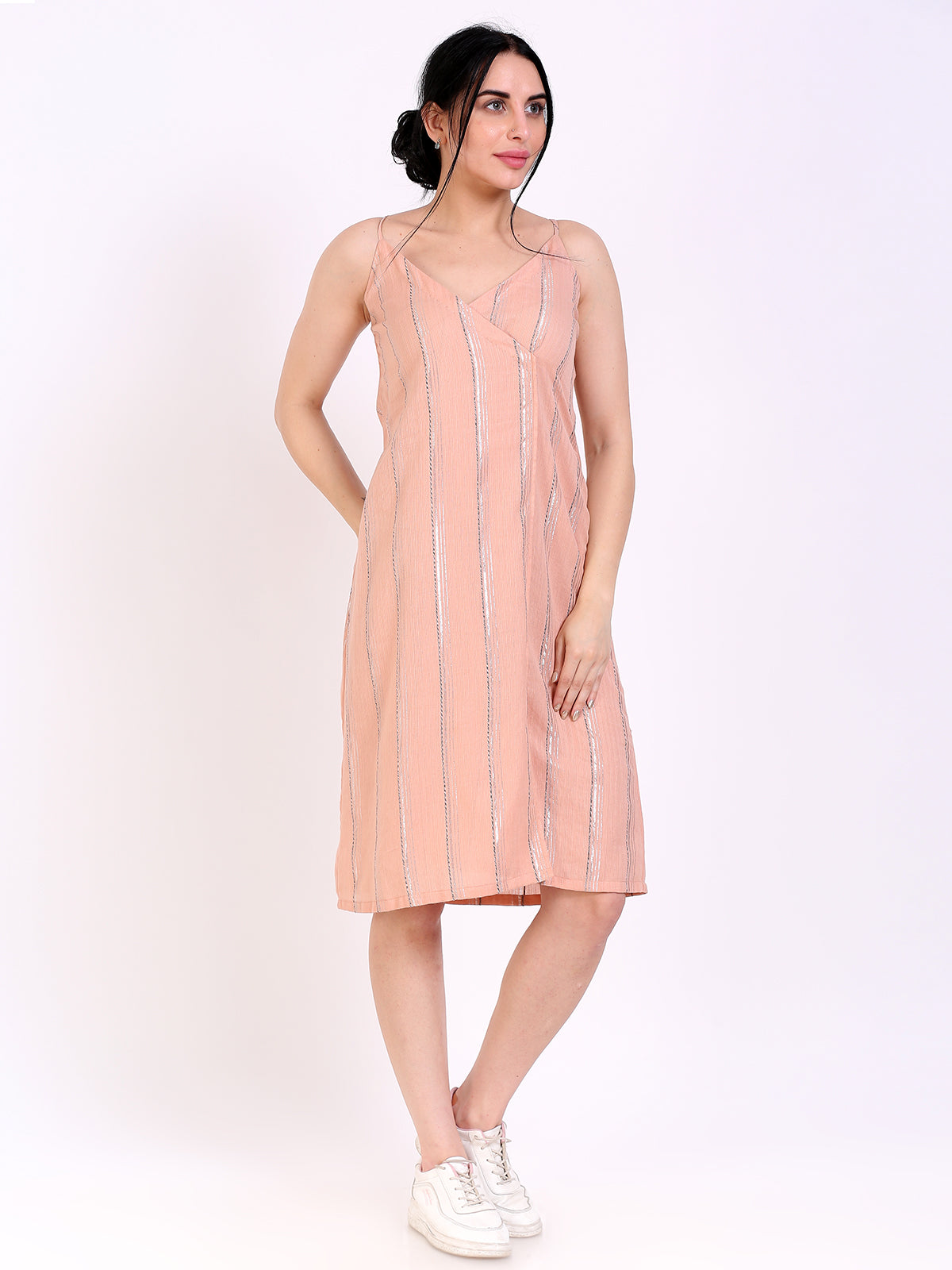 Spaghetti Overlap Dress