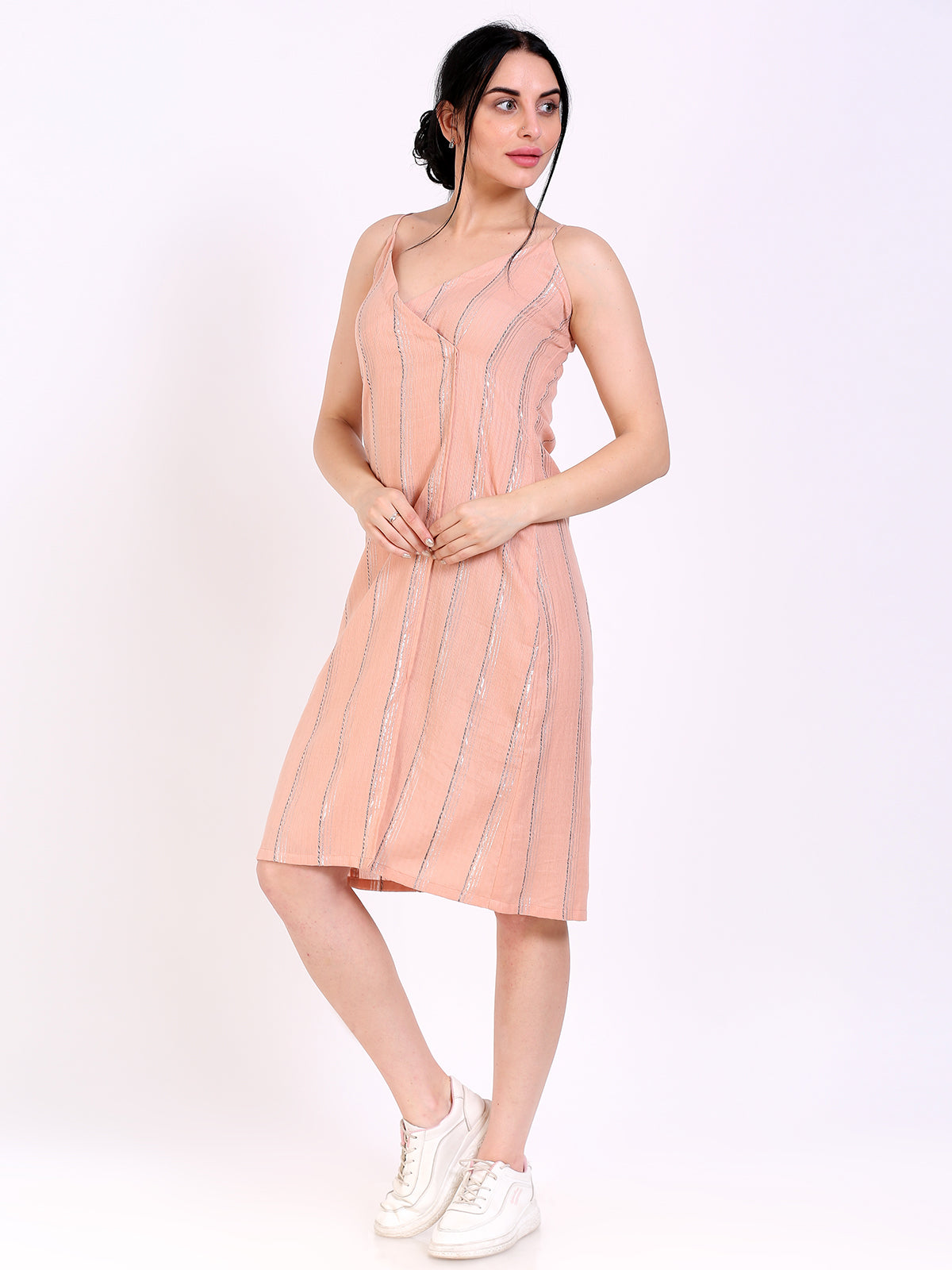 Spaghetti Overlap Dress