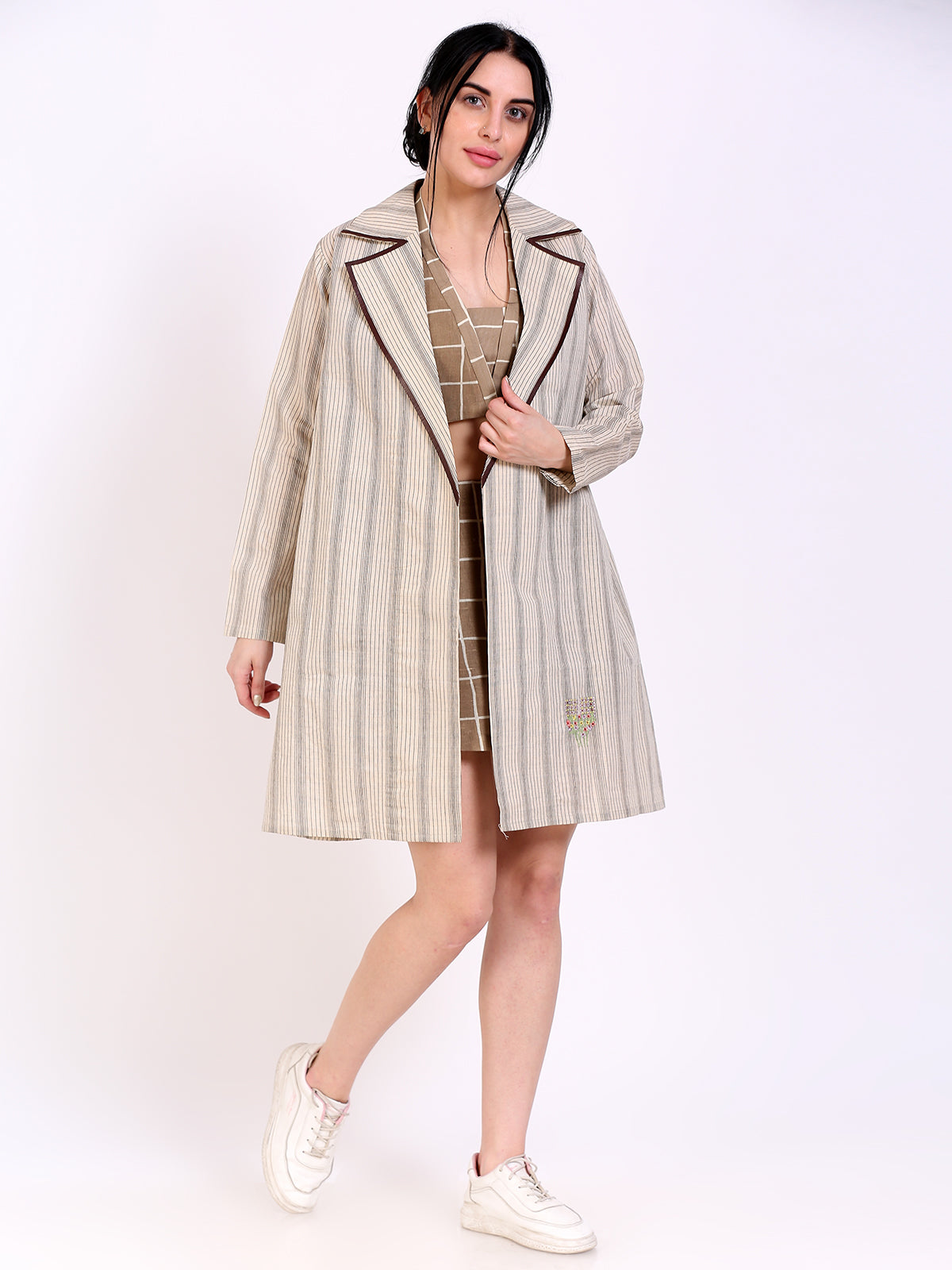 Notched collar jacket