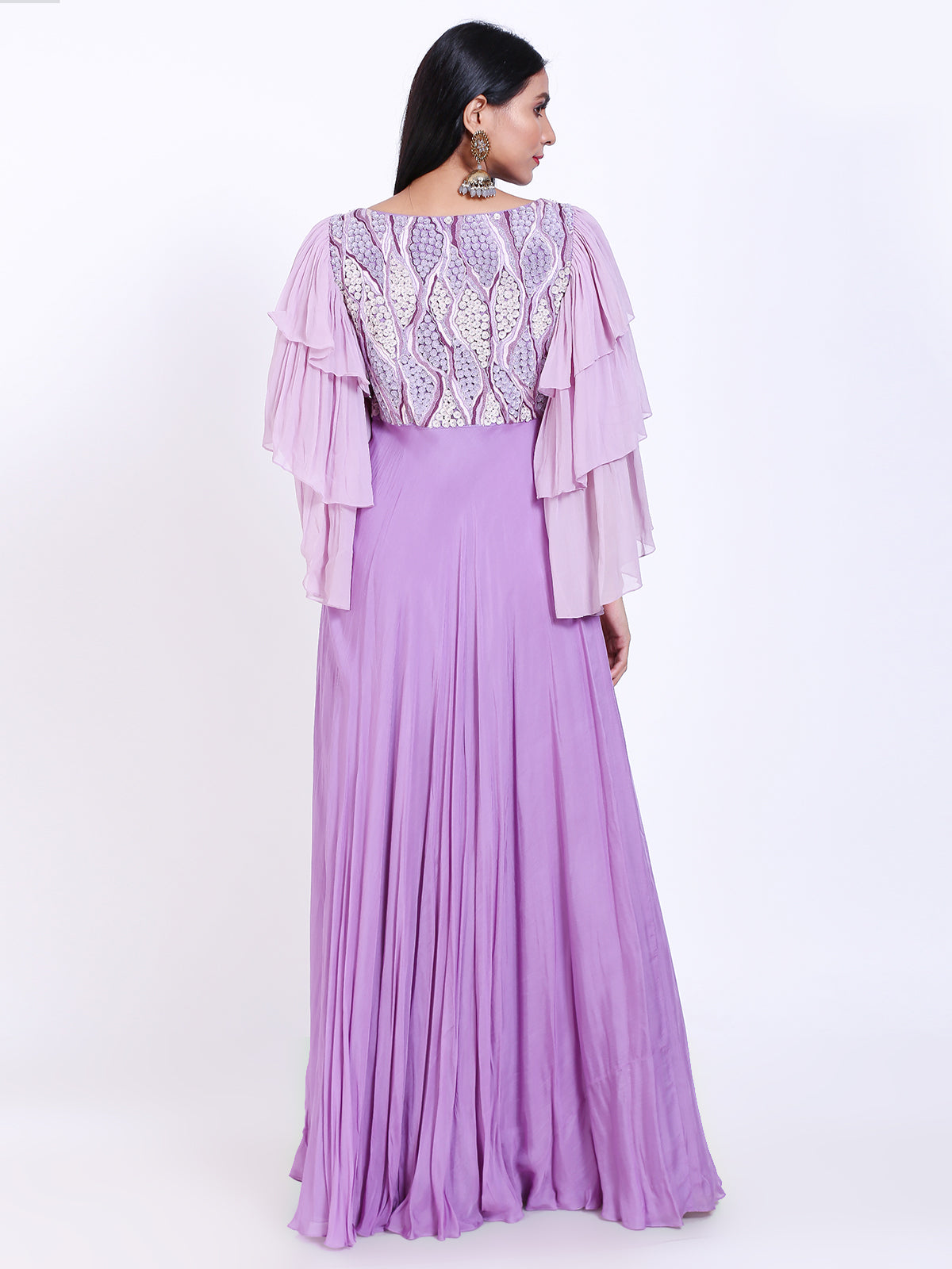 Embroidered gown
