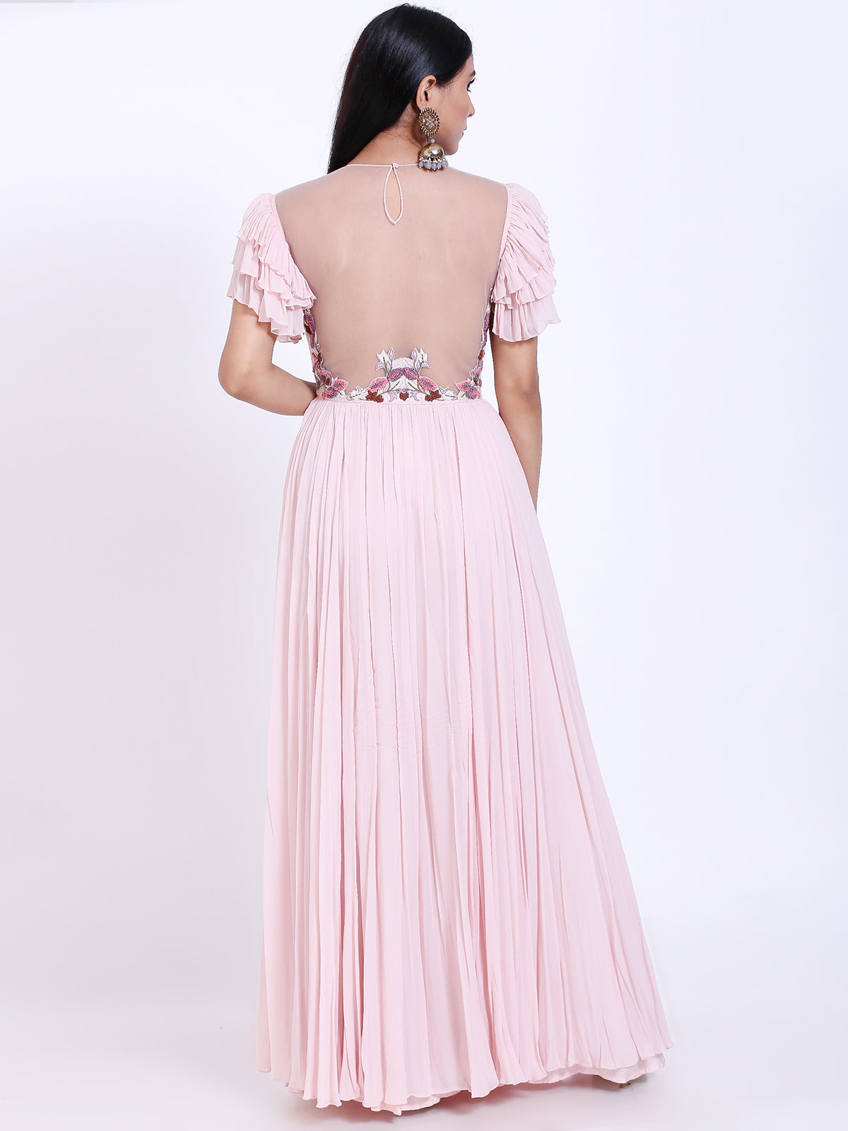 Embroidered gown
