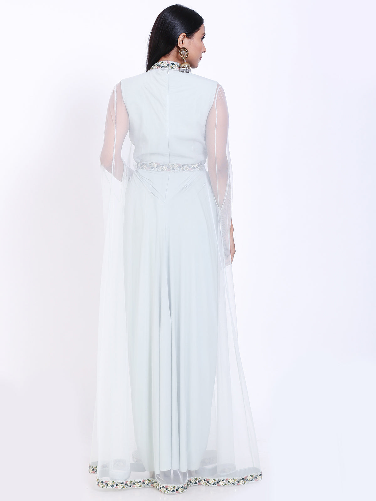 Embroidered gown