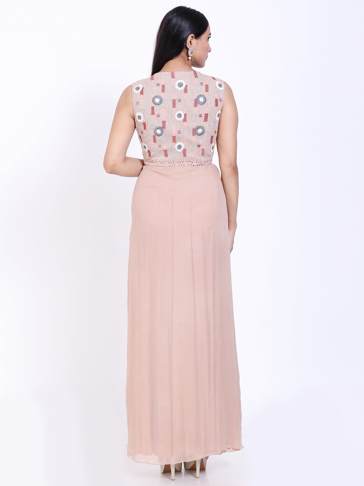 Embroidered gown