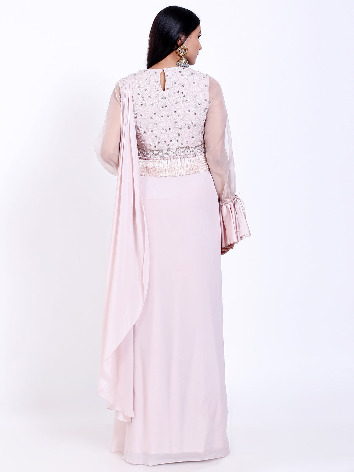 Pleated Draped Saree