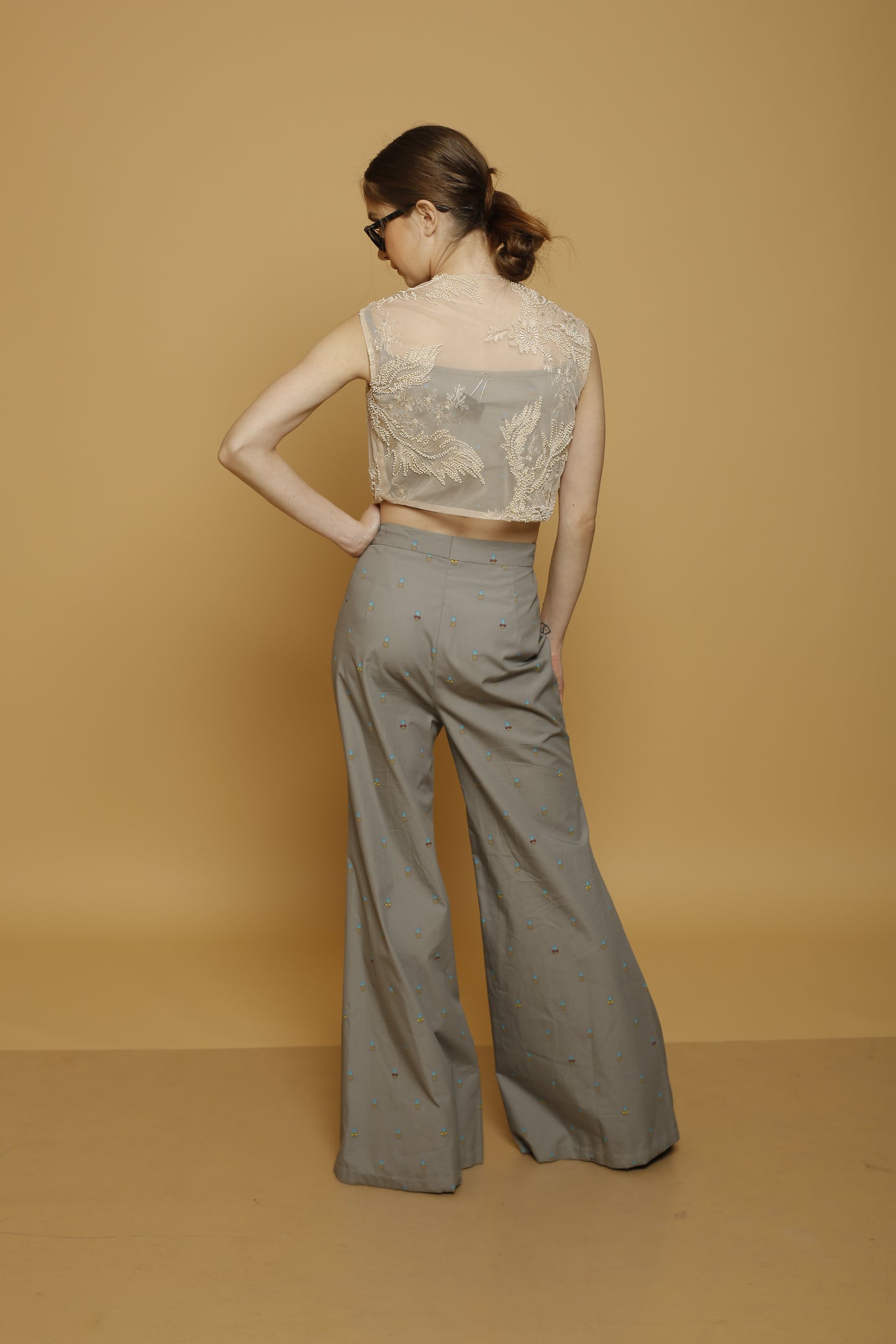 Crop Top, Pants and a Shrug