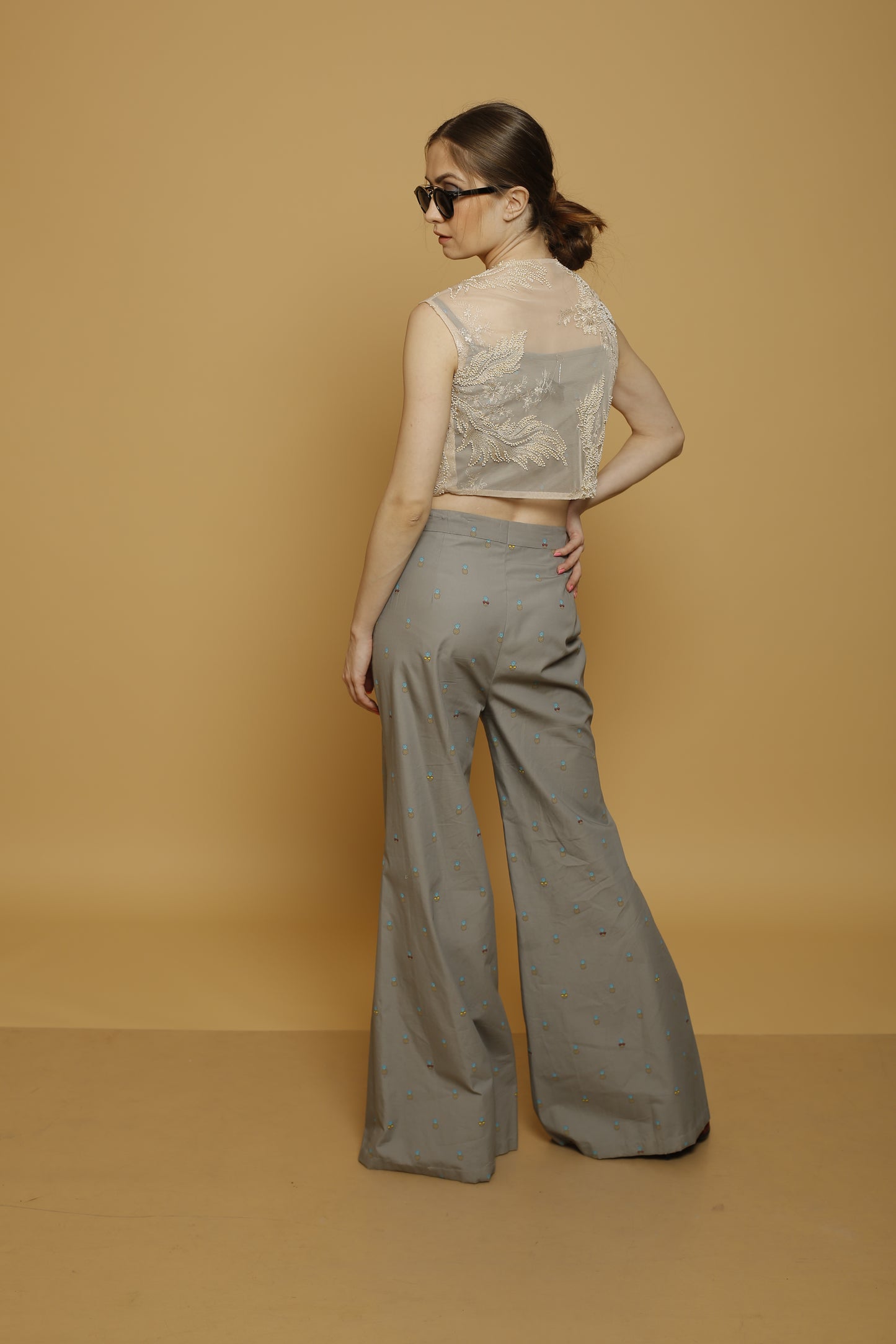 Crop Top, Pants and a Shrug