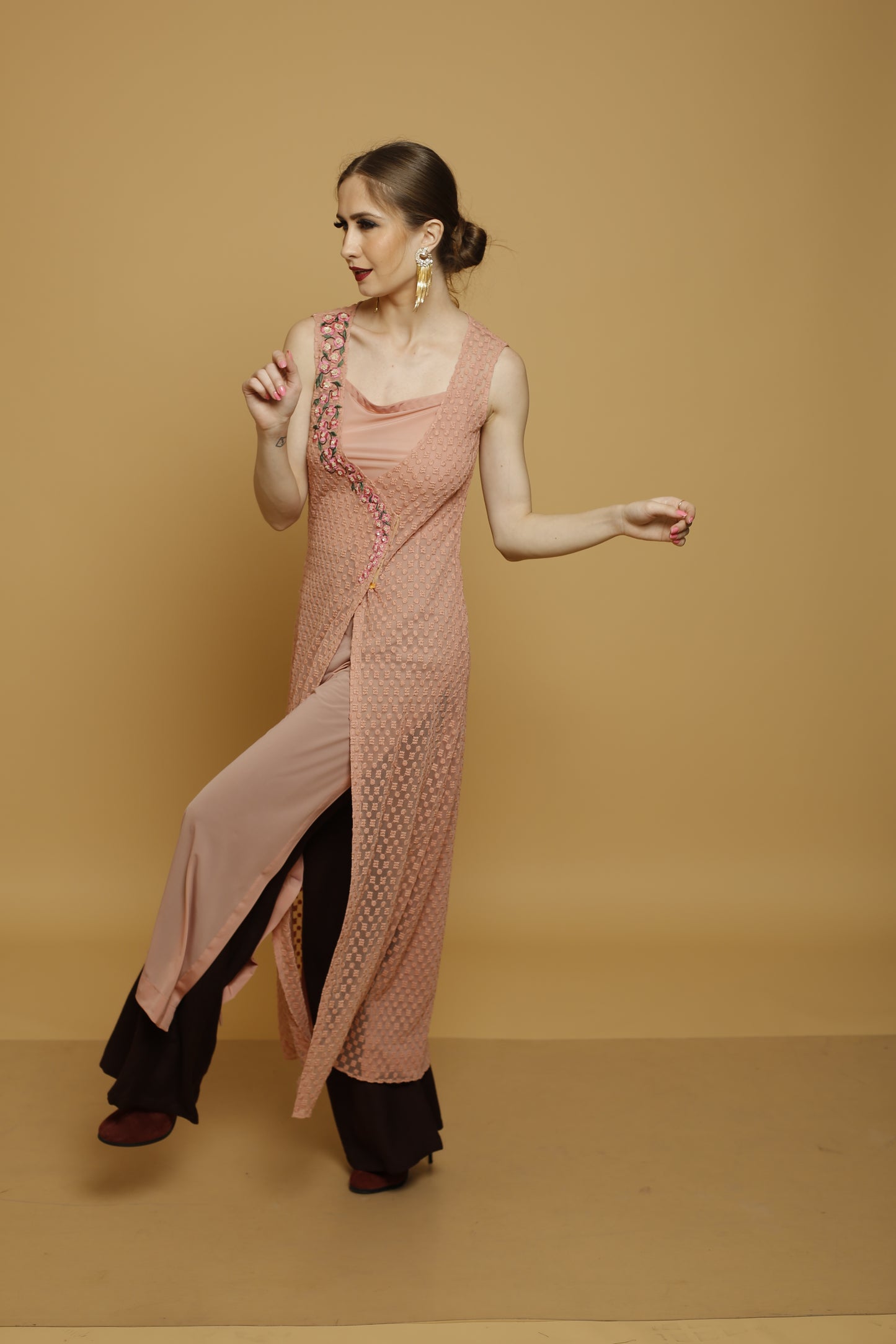 Tunic with Lining Along with Palazzo