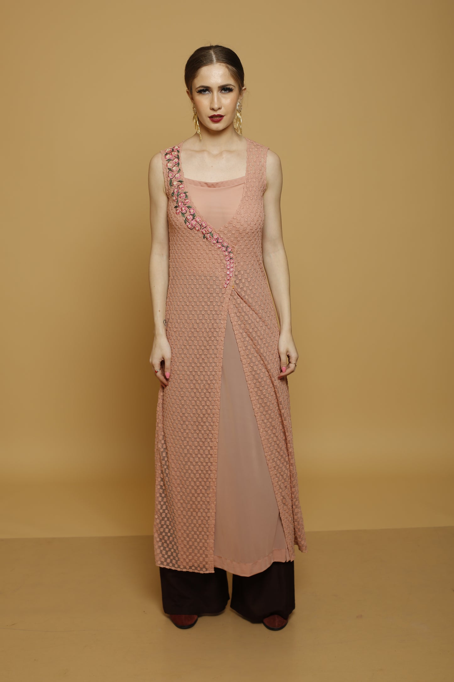 Tunic with Lining Along with Palazzo