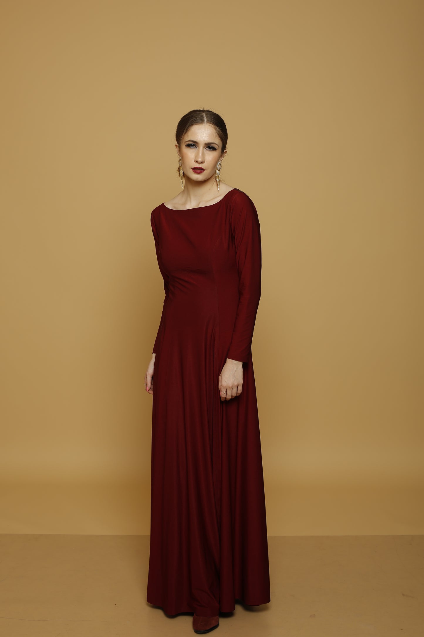Embroidered gown