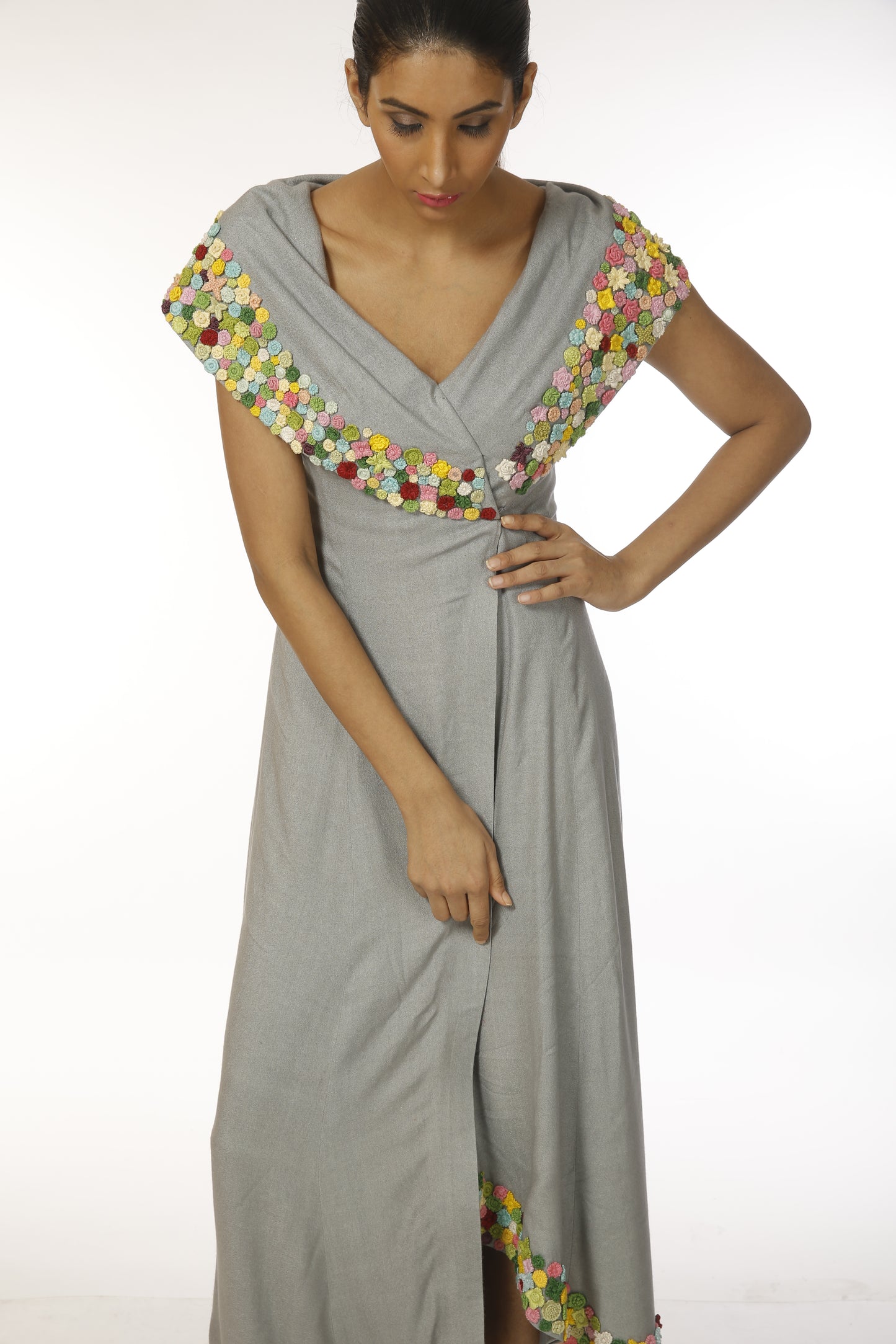 Overlap gown
