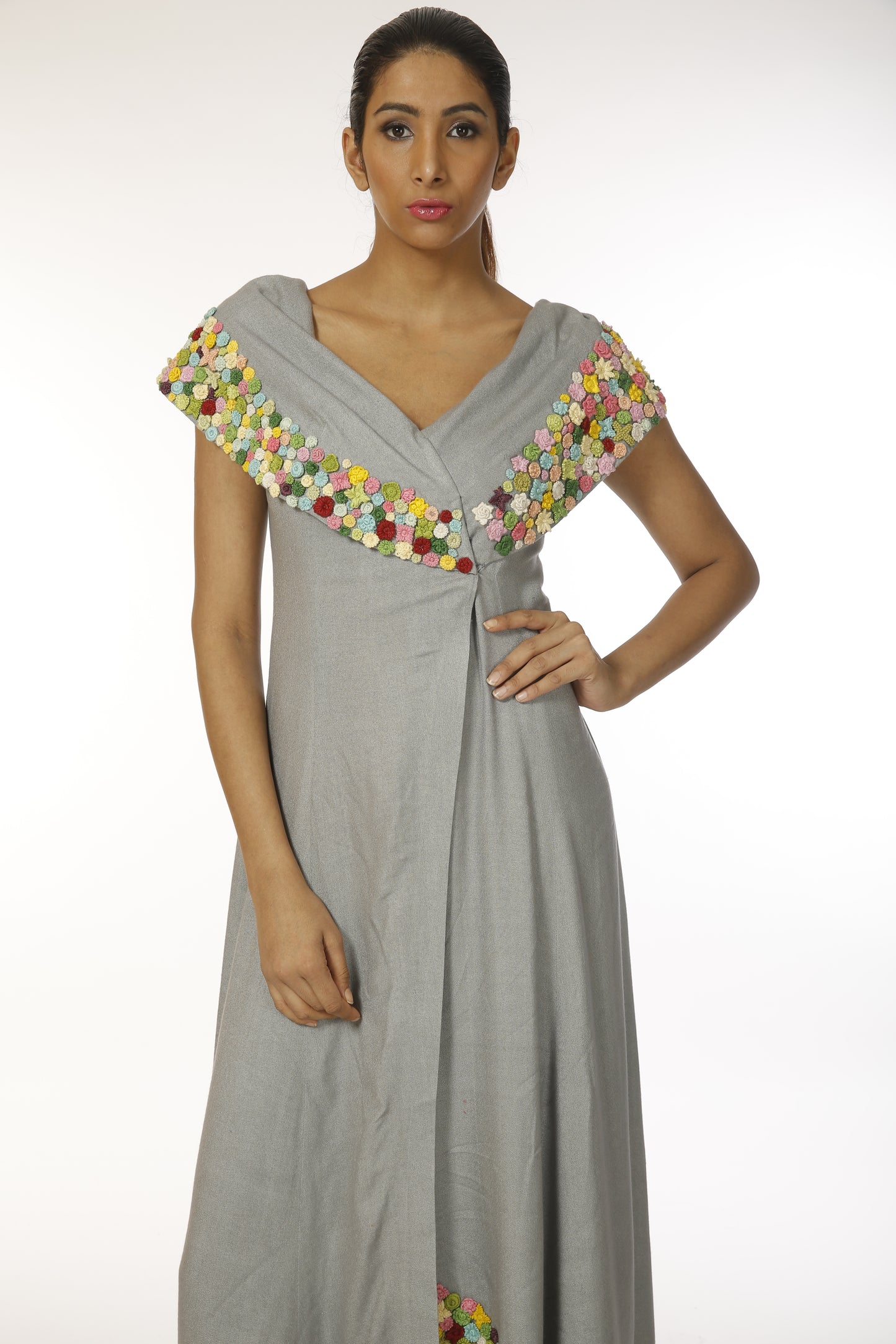 Overlap gown