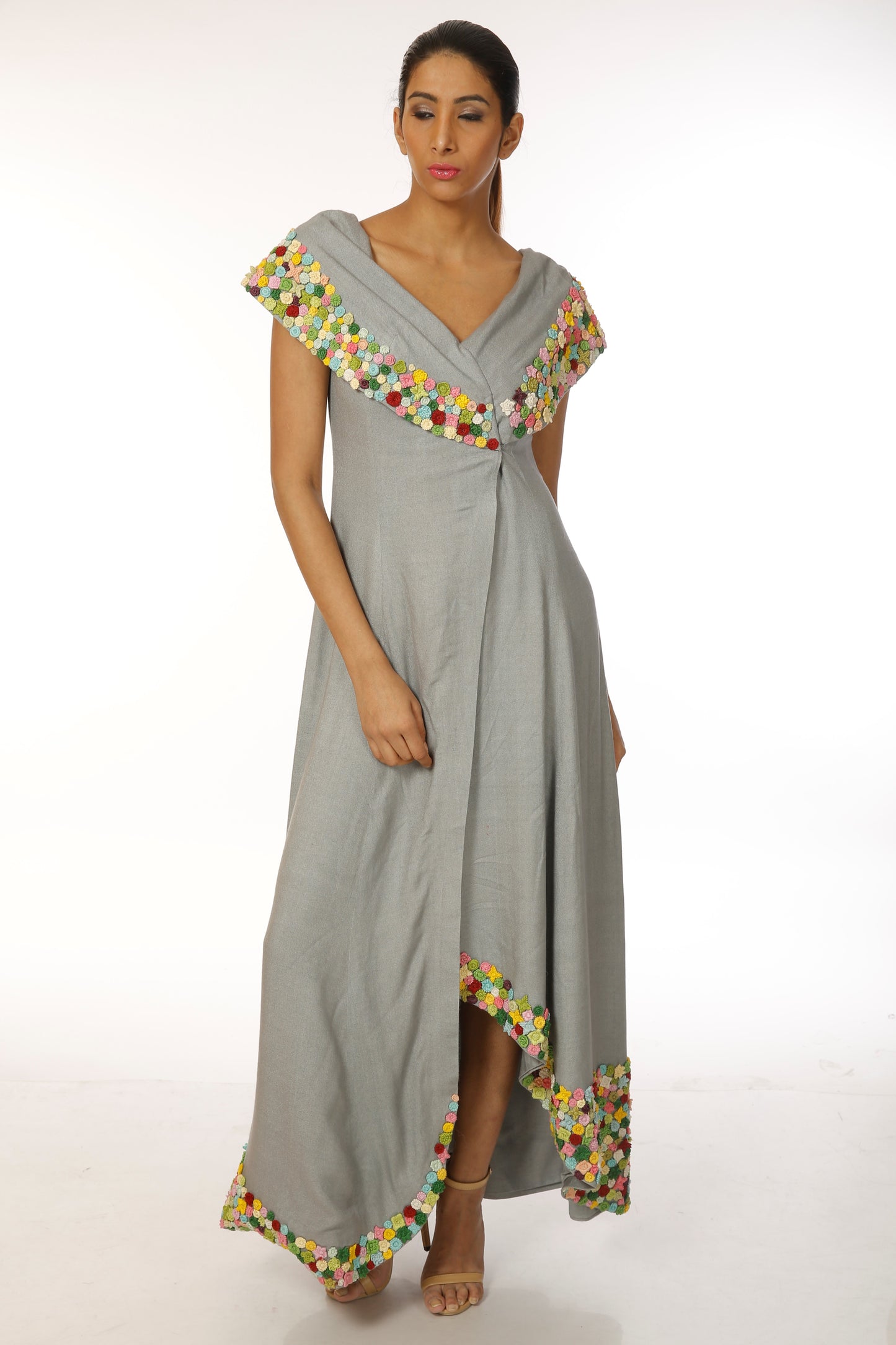 Overlap gown