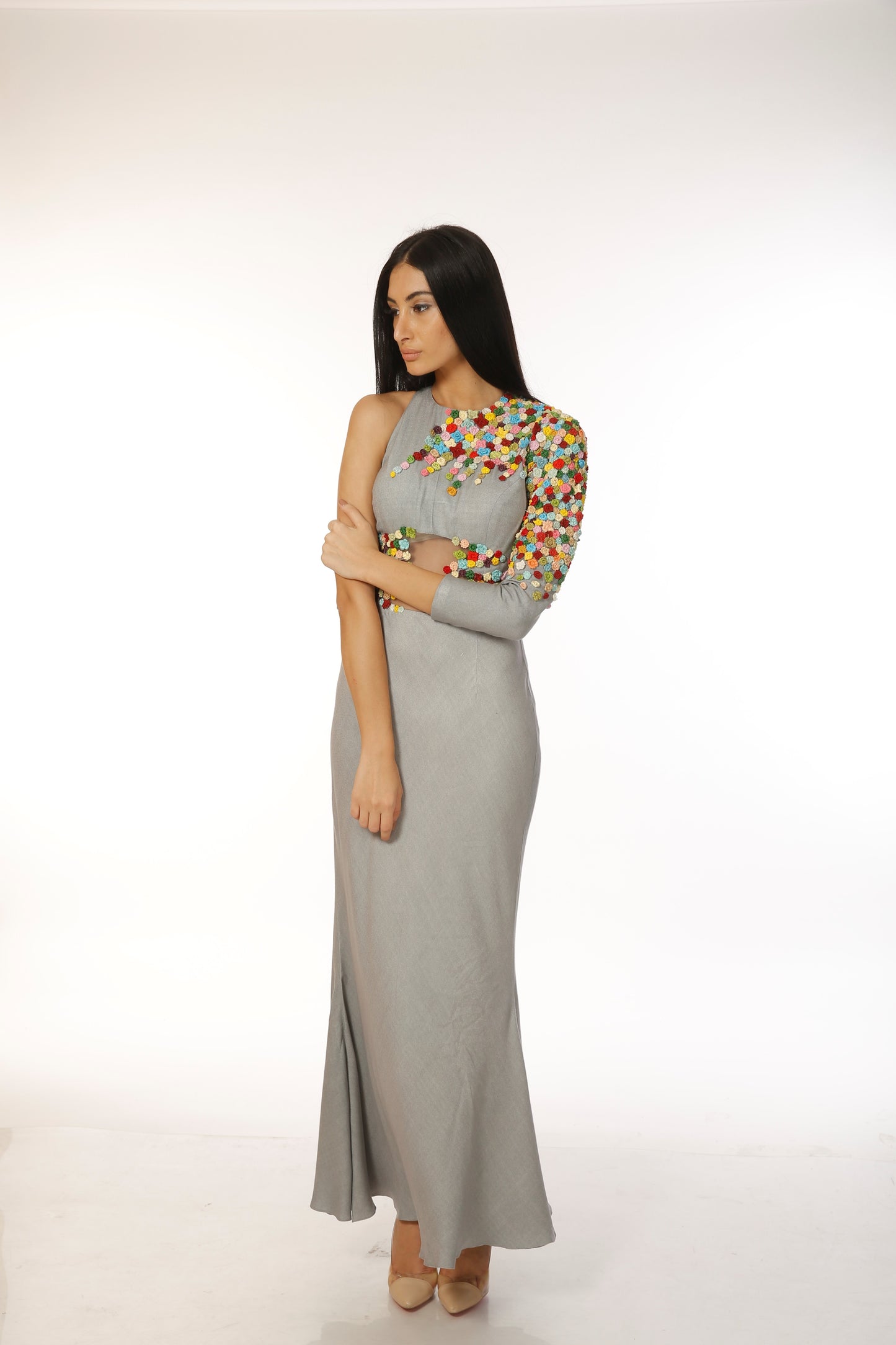 EMBROIDERED GOWN