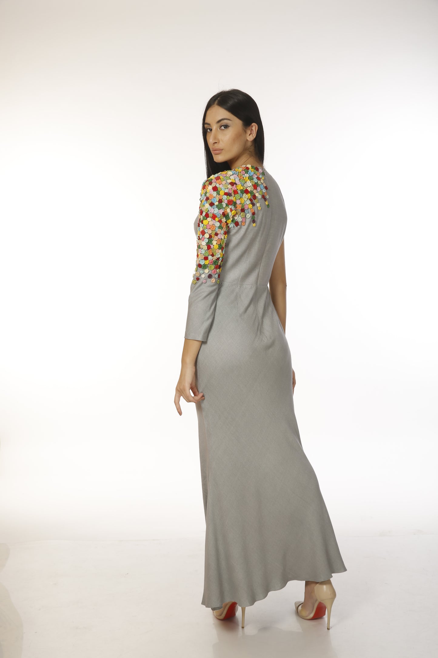 EMBROIDERED GOWN