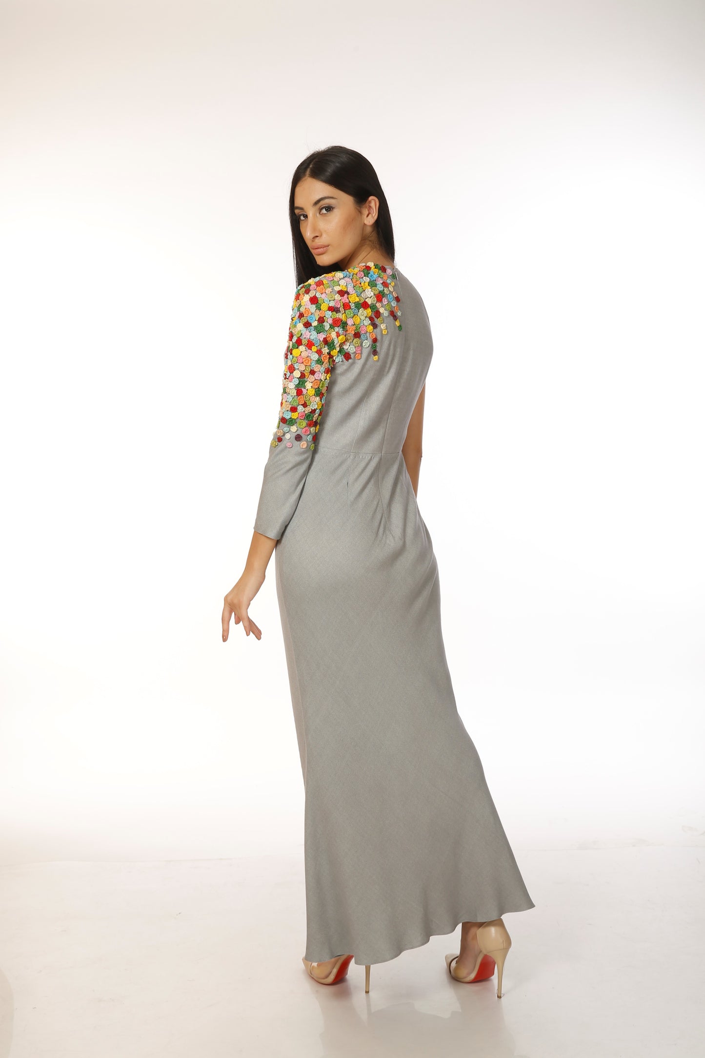 EMBROIDERED GOWN