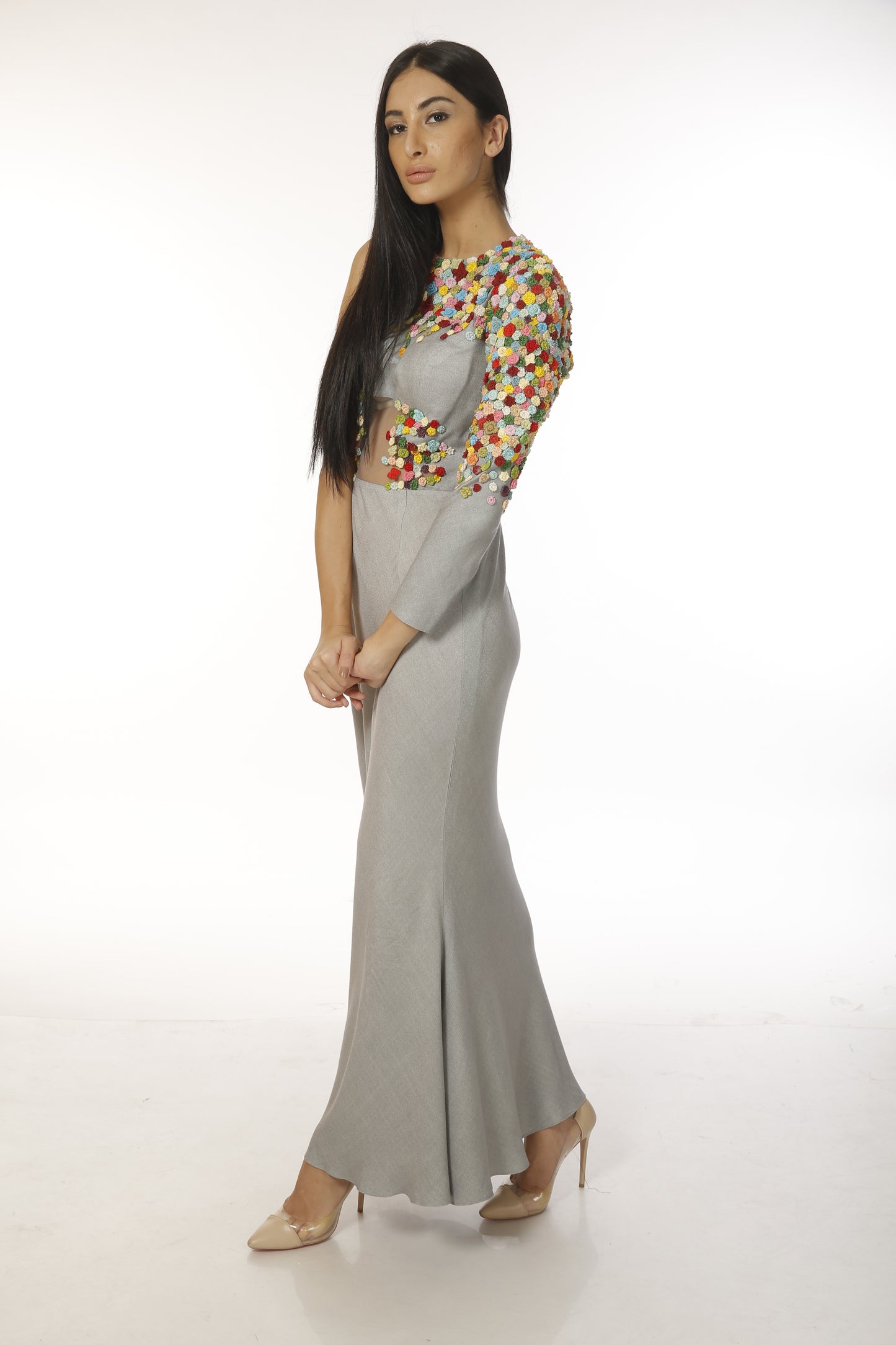 EMBROIDERED GOWN