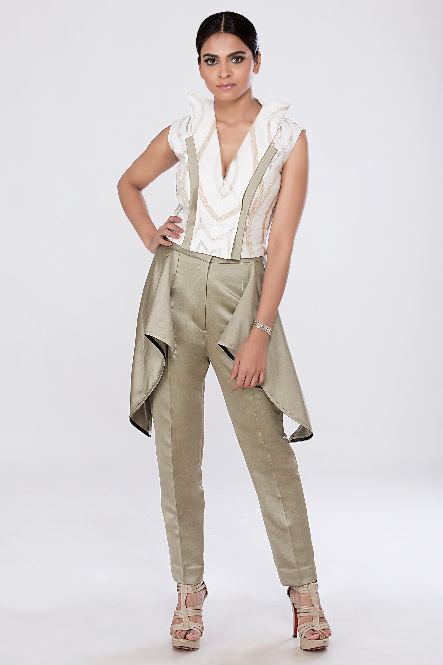 Long Top with Straight Pants