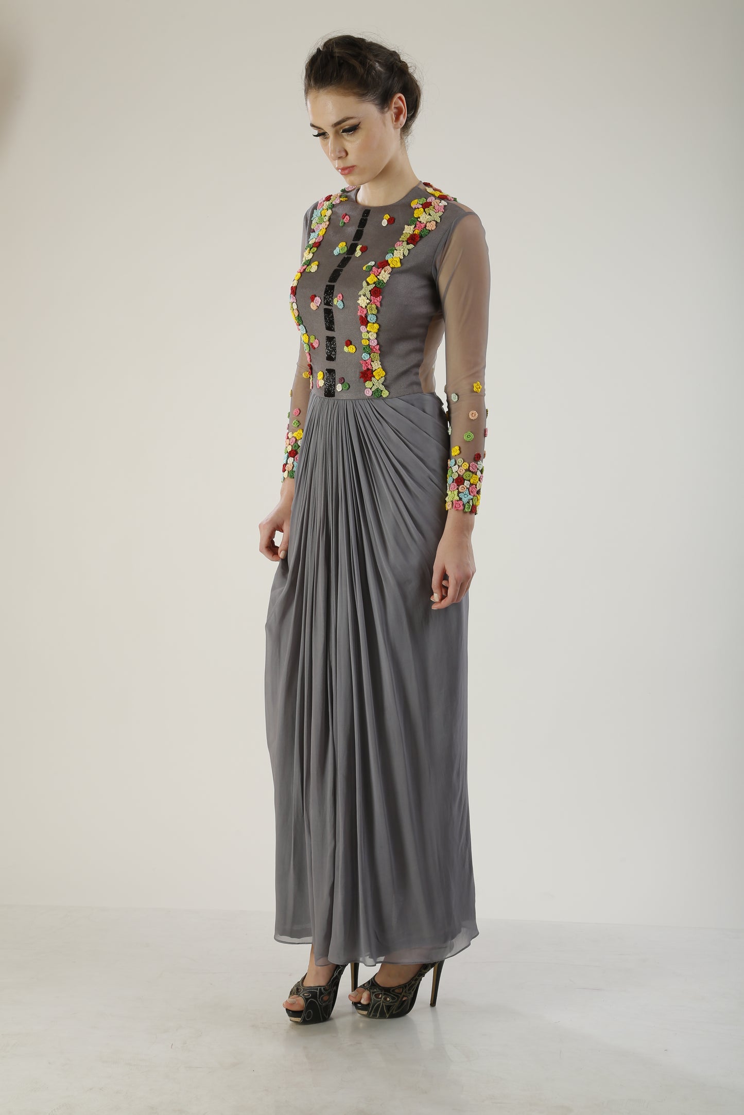 Draped gown