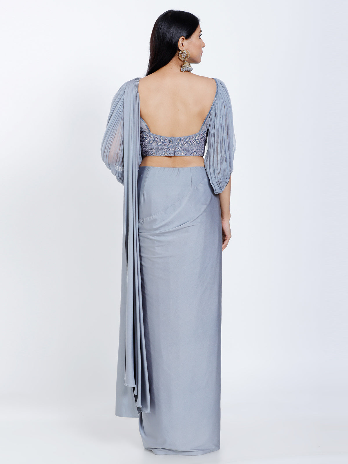 Lycra Draped saree