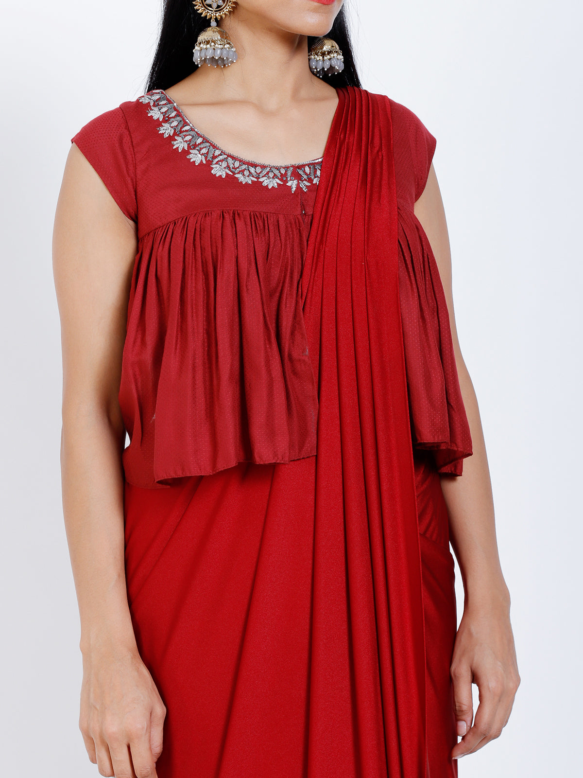 Lycra Draped Saree