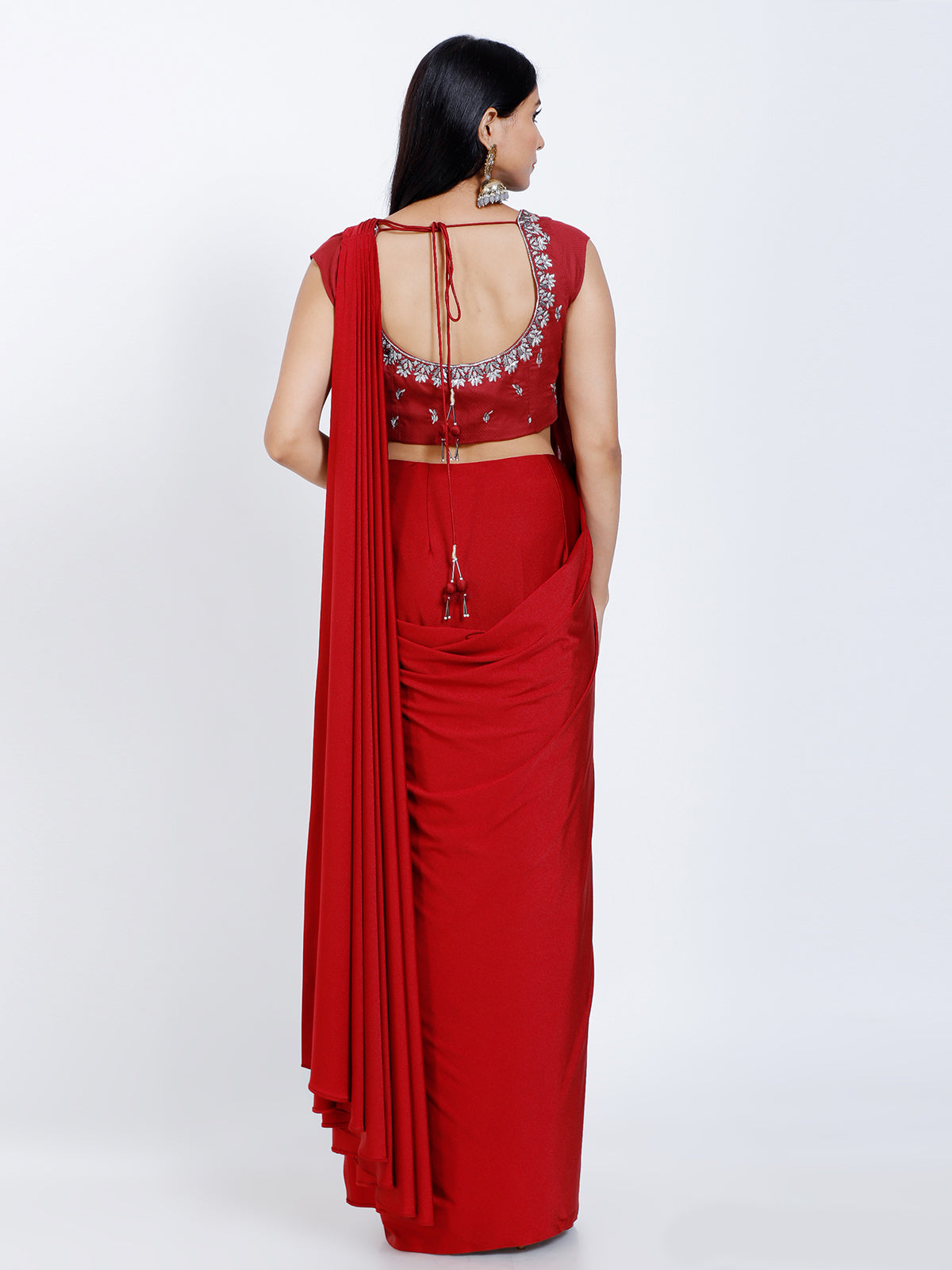 Lycra Draped Saree