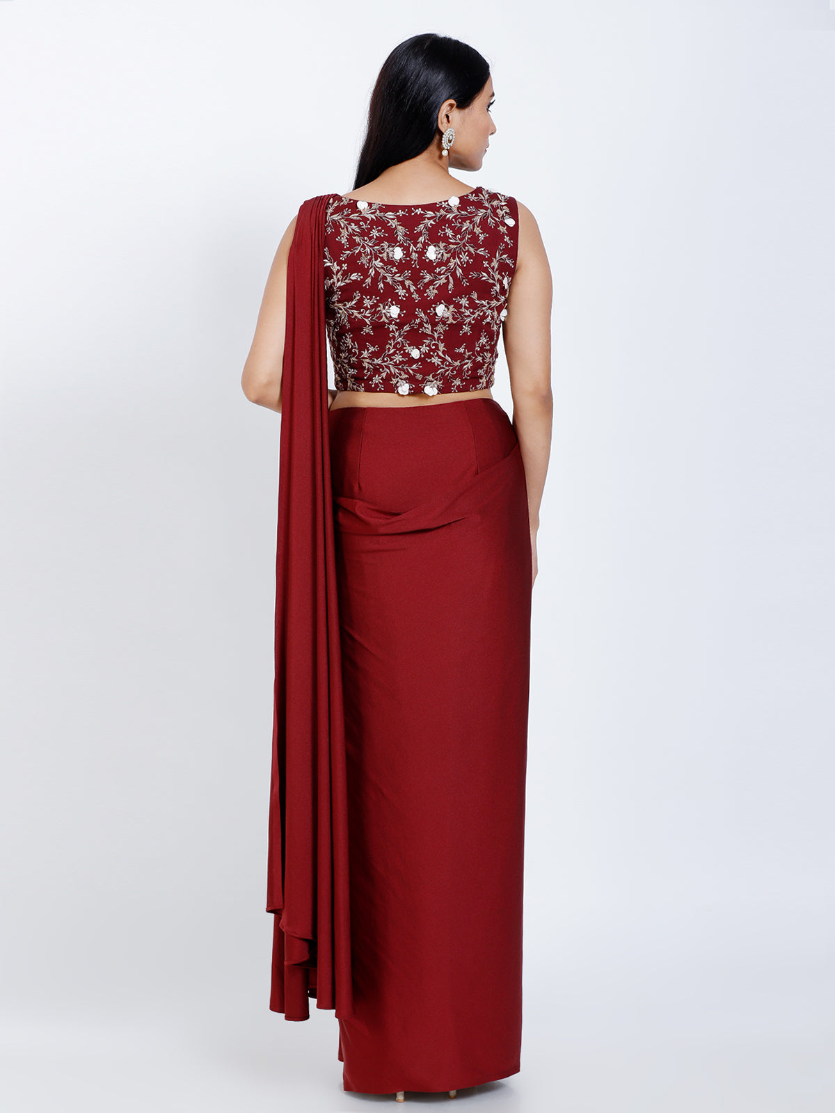 Pleated Draped Saree