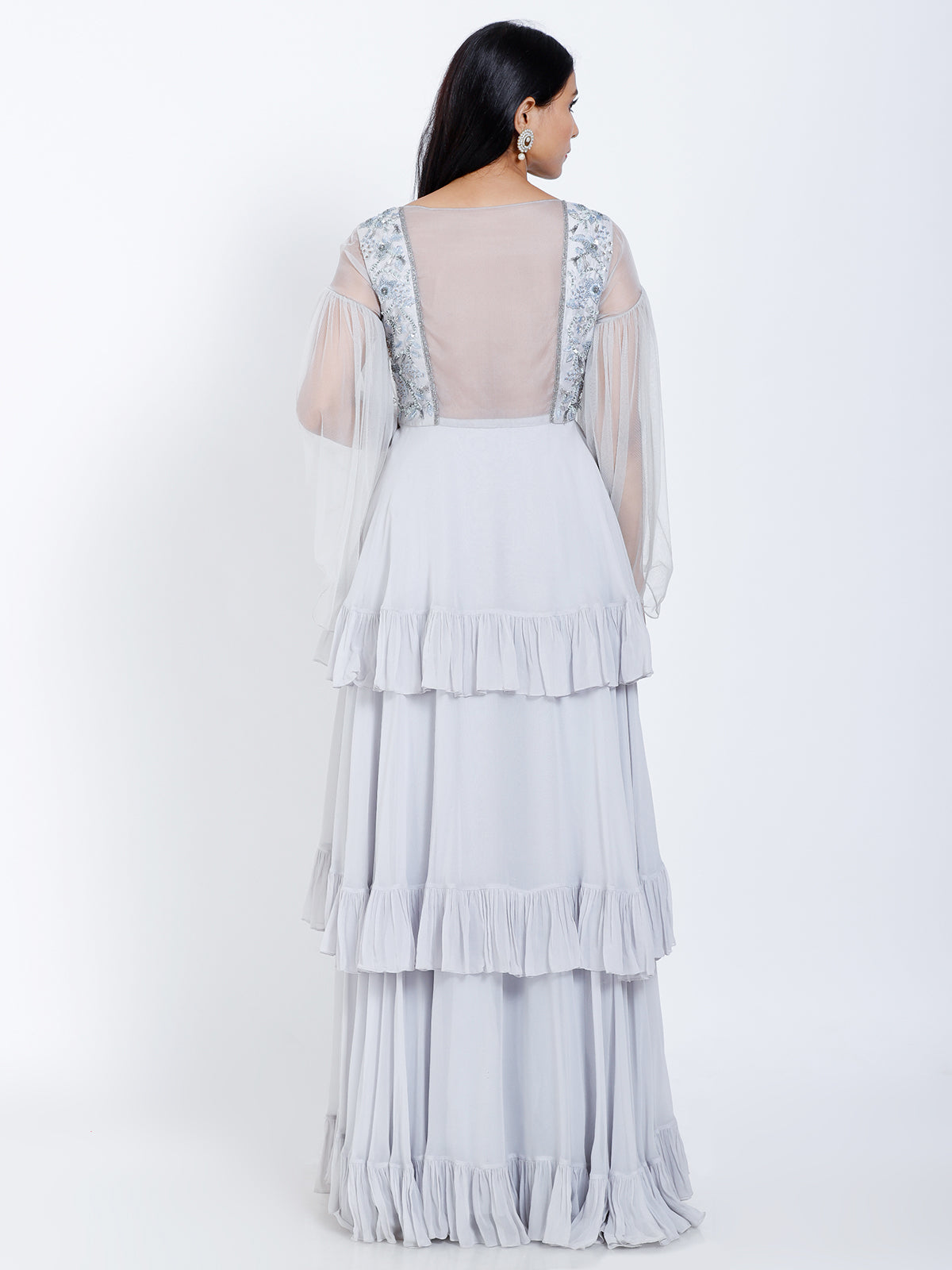 Layered Ruffled gown