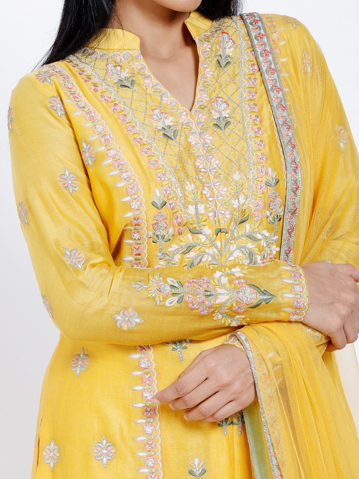 Embroidered Straight suit