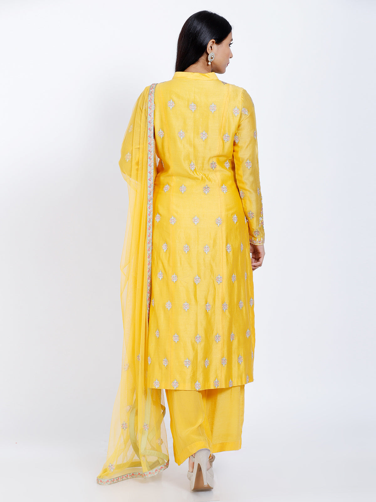 Embroidered Straight suit