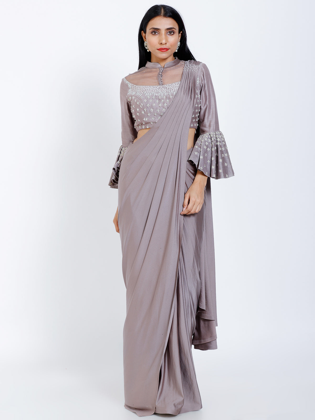 Pleated Draped saree