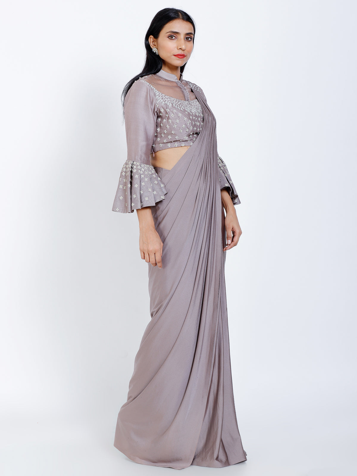 Pleated Draped saree