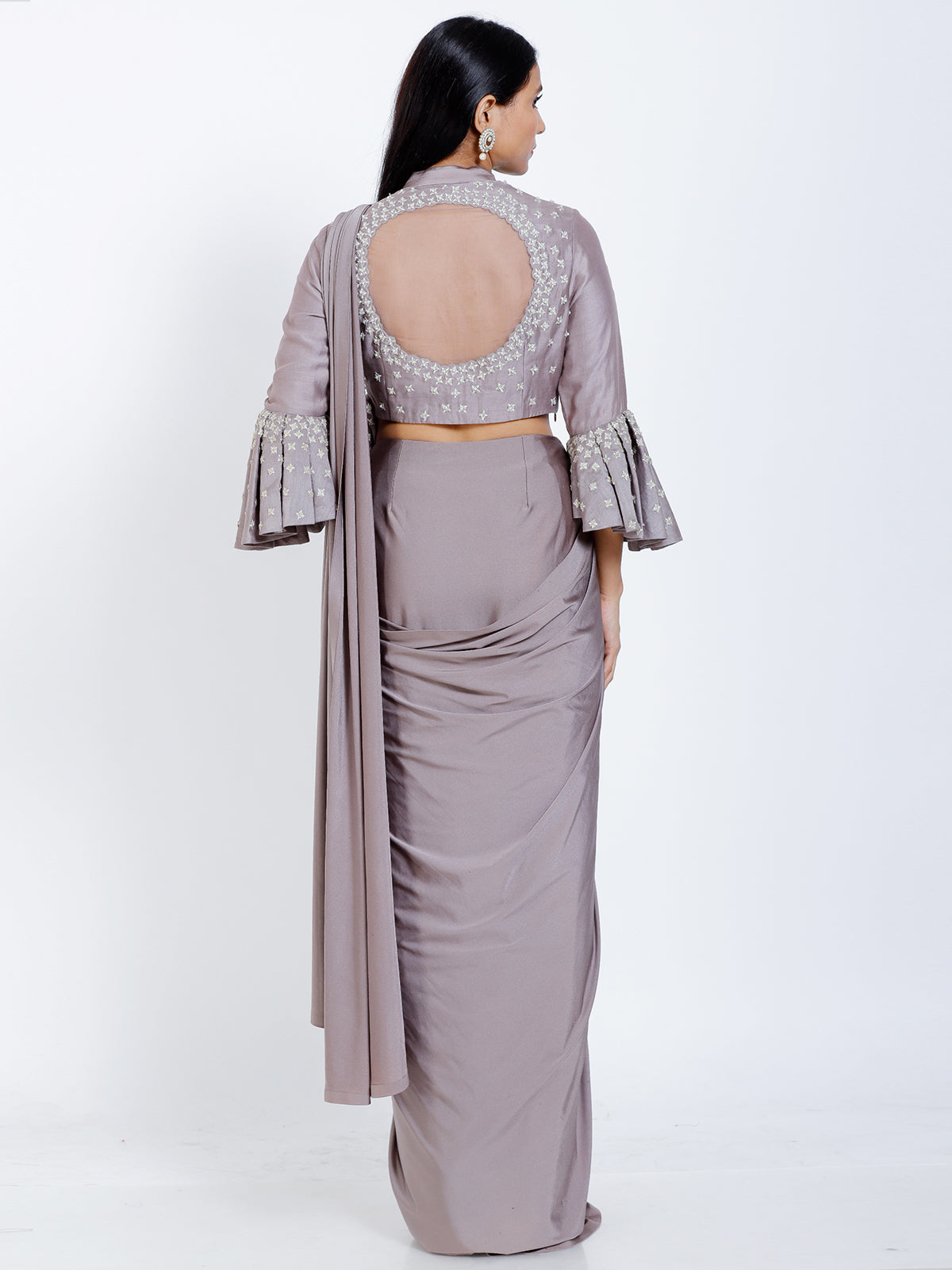Pleated Draped saree