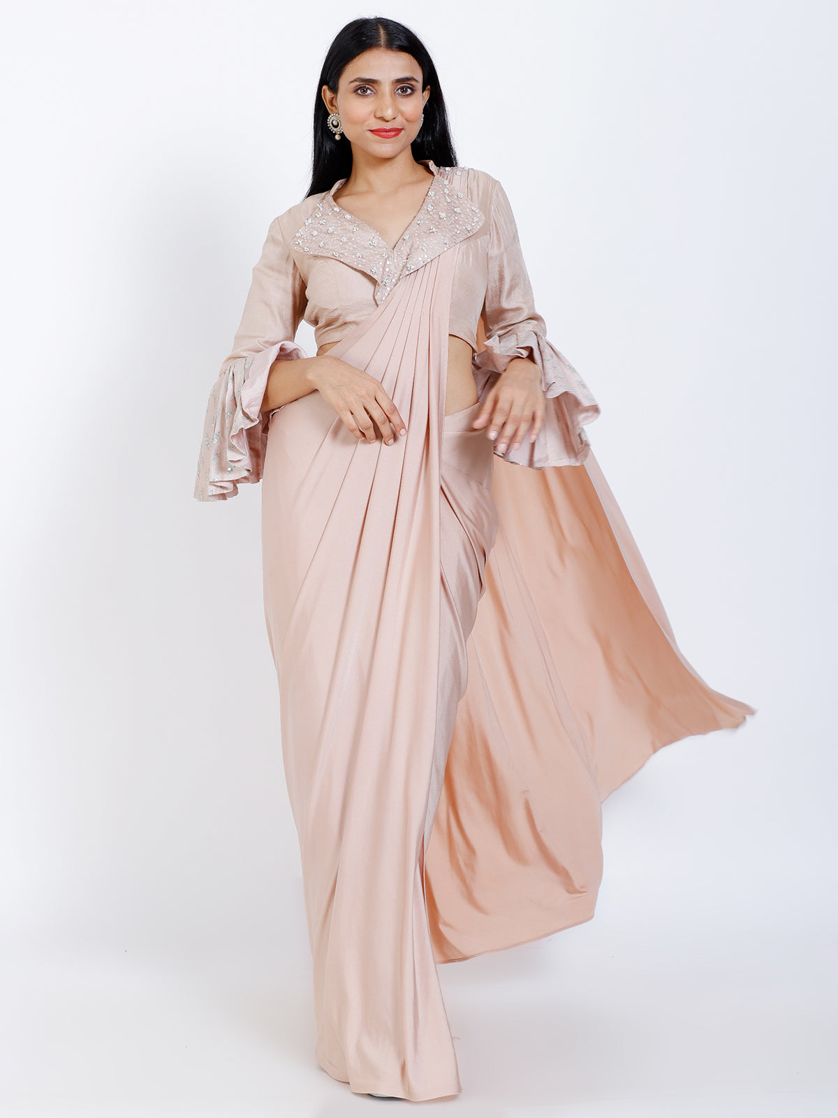 Pleated Draped saree
