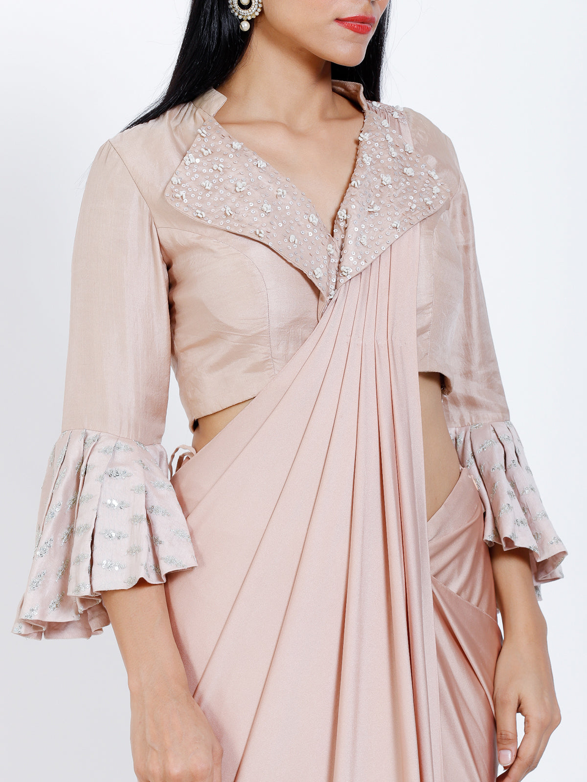 Pleated Draped saree