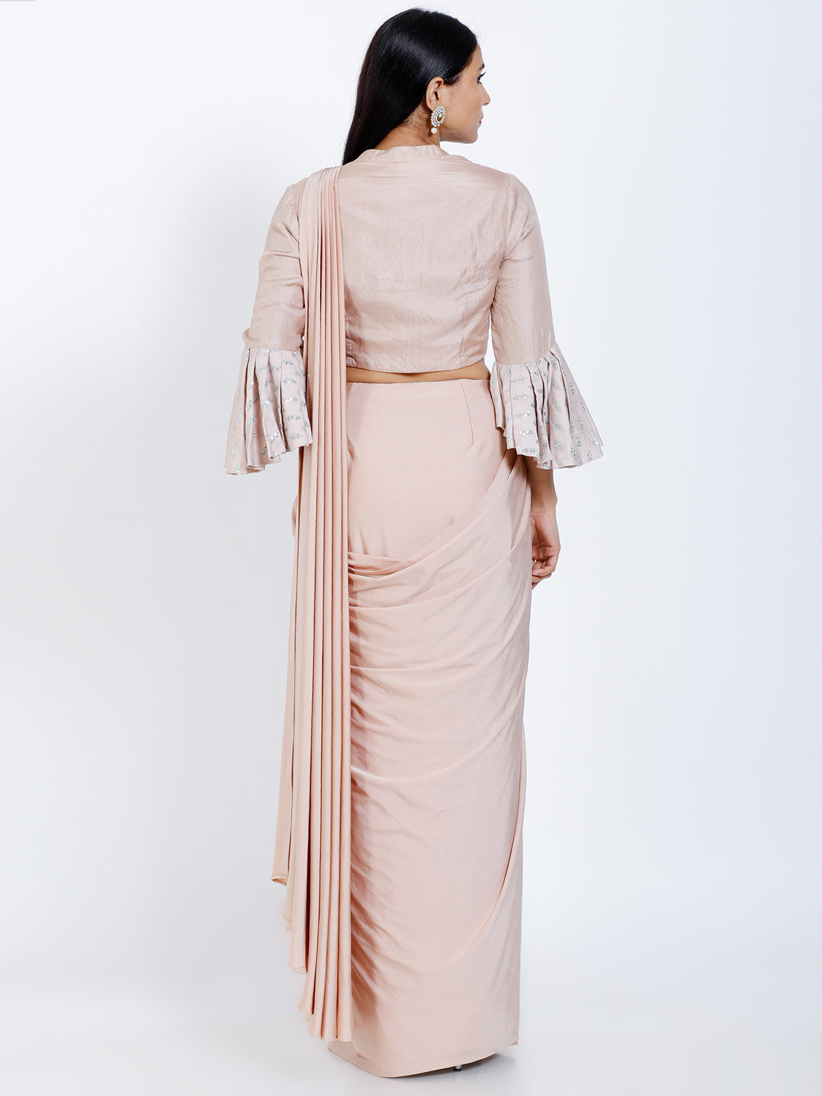 Pleated Draped saree