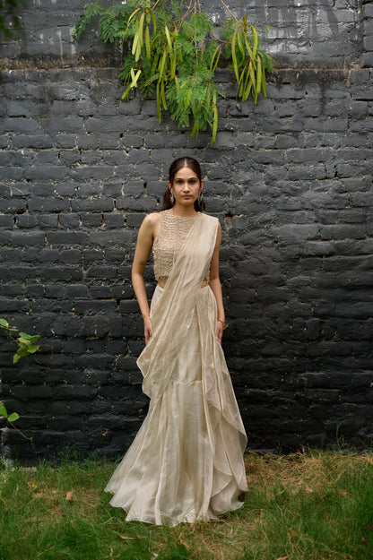 Enchanted Ivory(Saree)