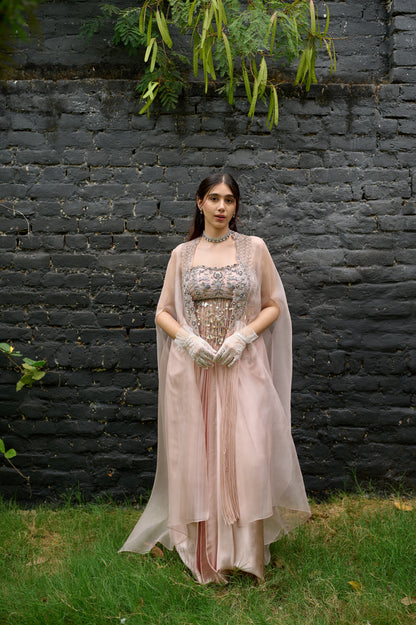Rosette Aura(Co-ord set with cape)