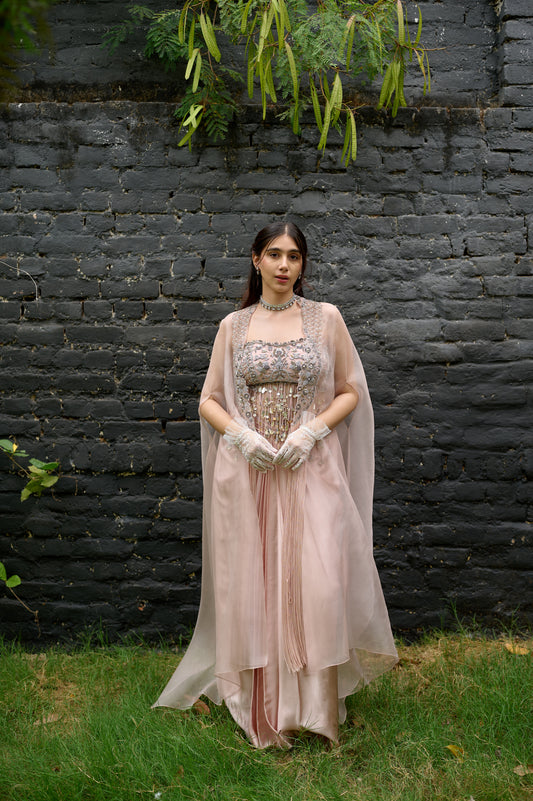 Rosette Aura(Co-ord set with cape)
