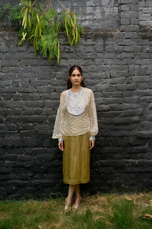 Ivory Glem Ensemble(Dress)