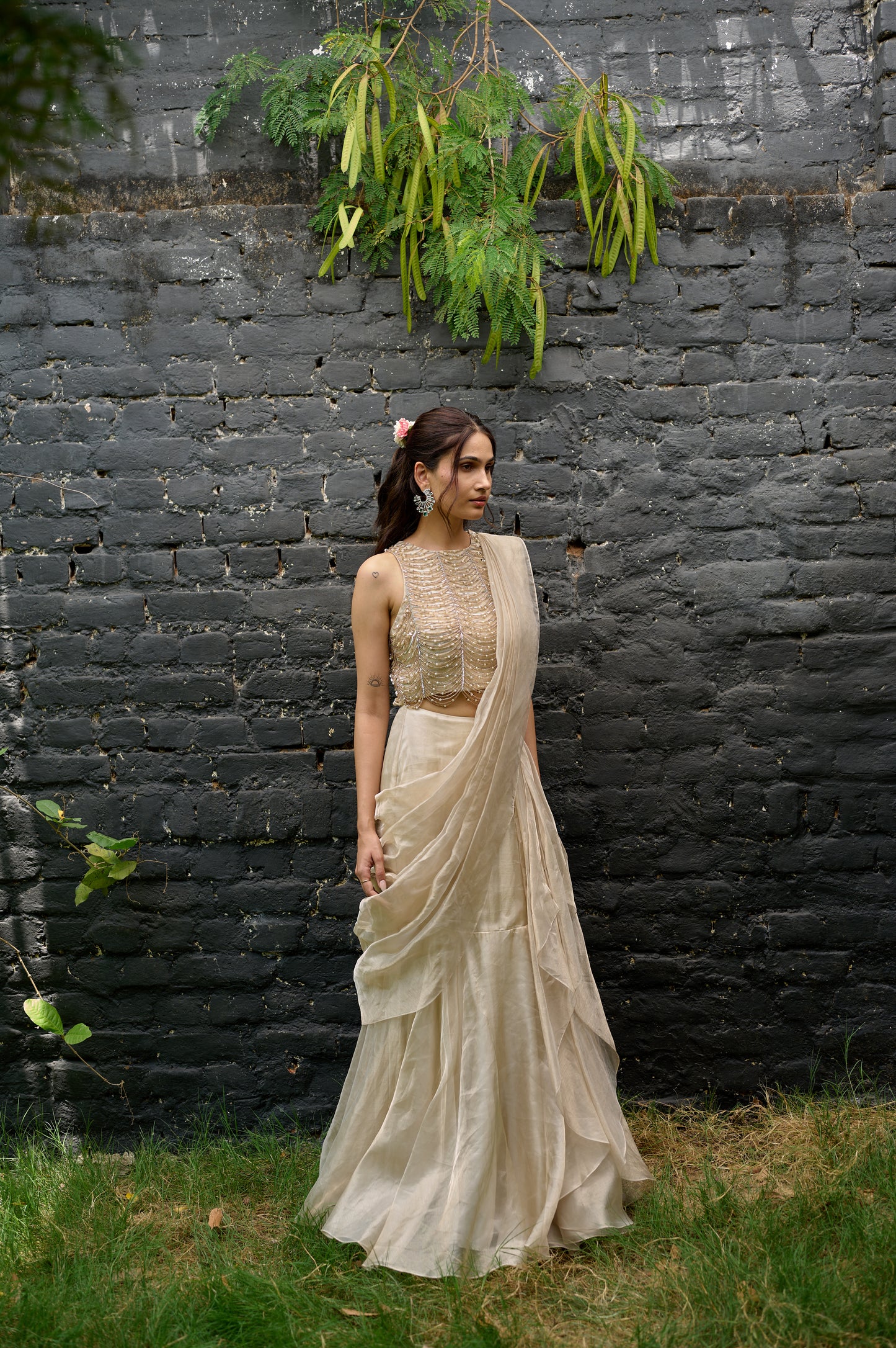 Enchanted Ivory(Saree)