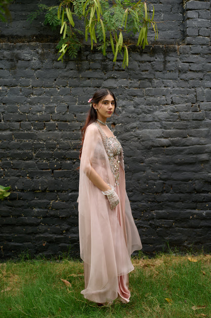 Rosette Aura(Co-ord set with cape)