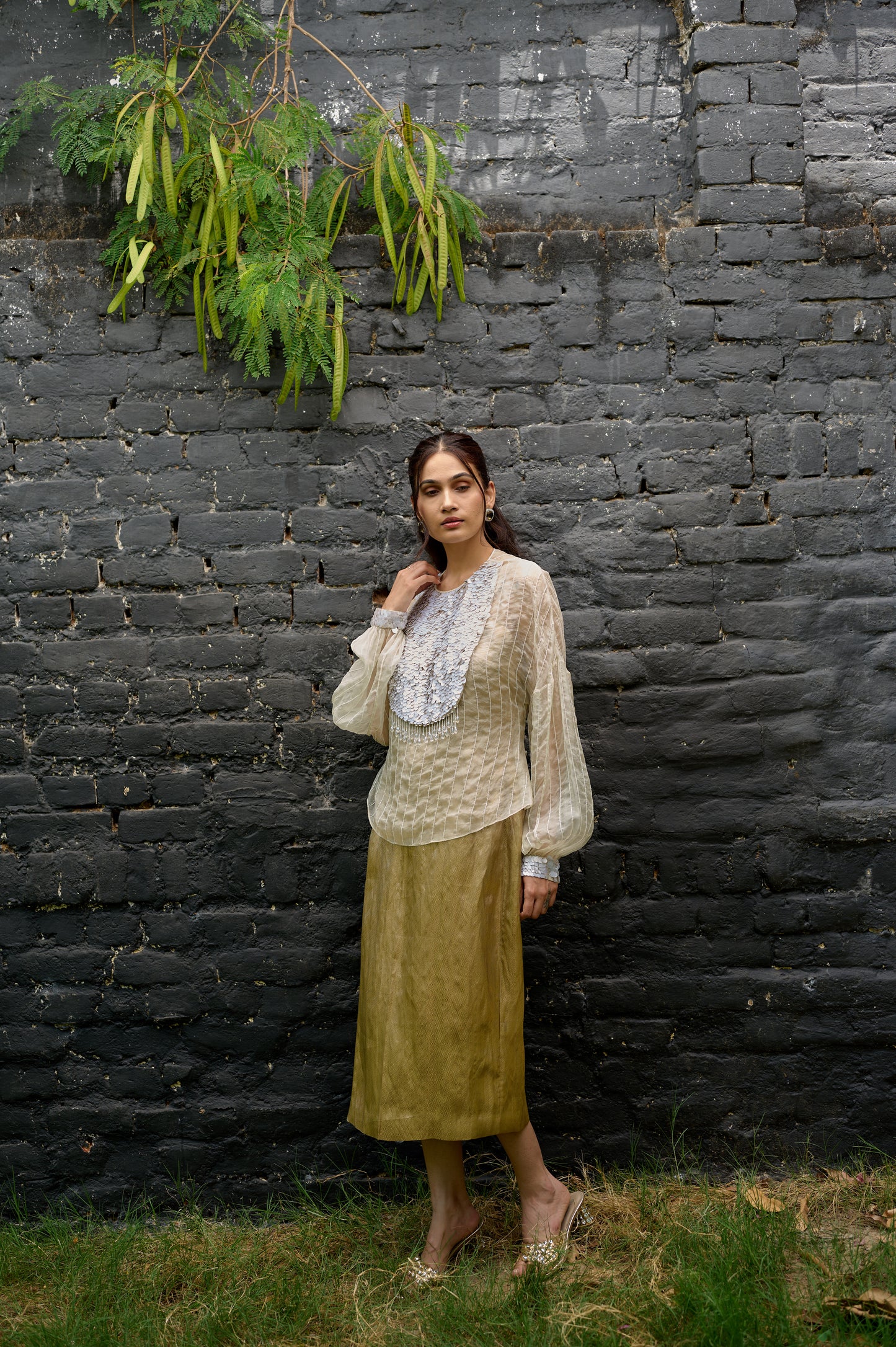 Ivory Glem Ensemble(Dress)